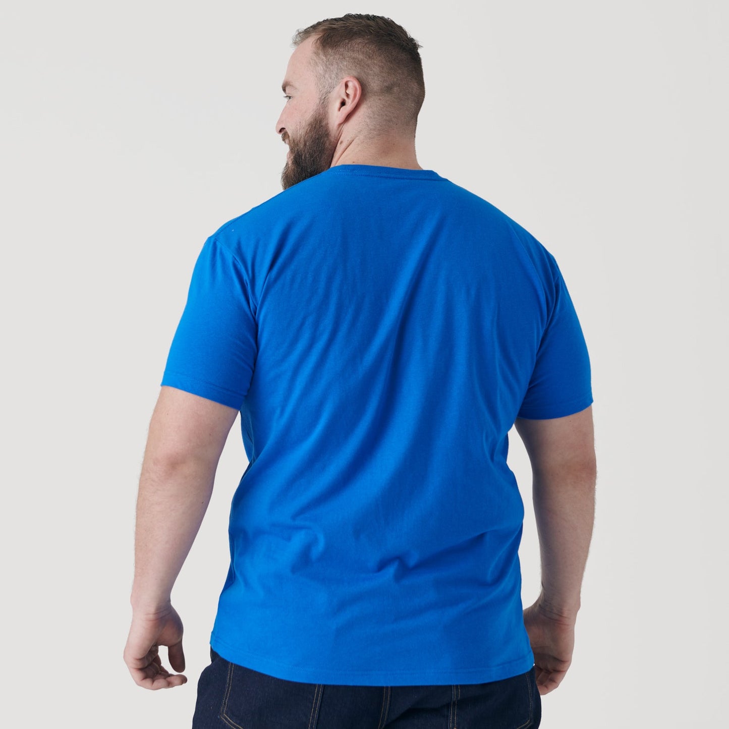 Electric Blue Short Sleeve Crew Neck Tee