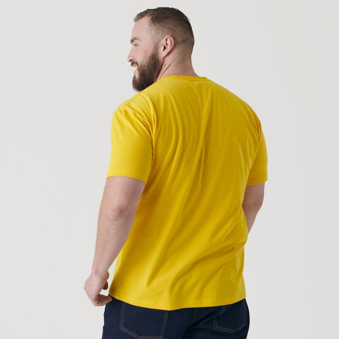 Yellow Short Sleeve Crew Neck Tee