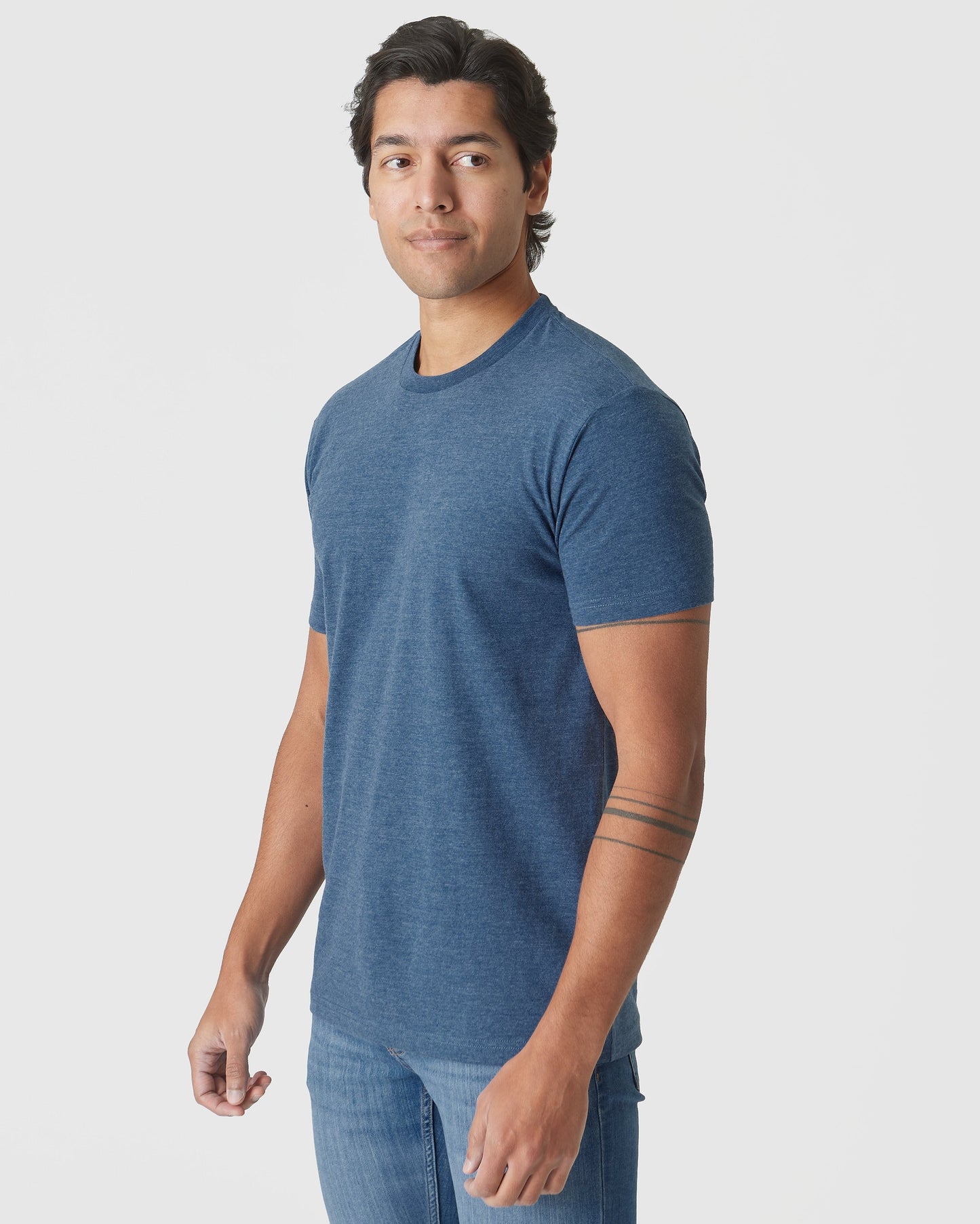 Deep Sea Blue Heather Classic Crew Neck