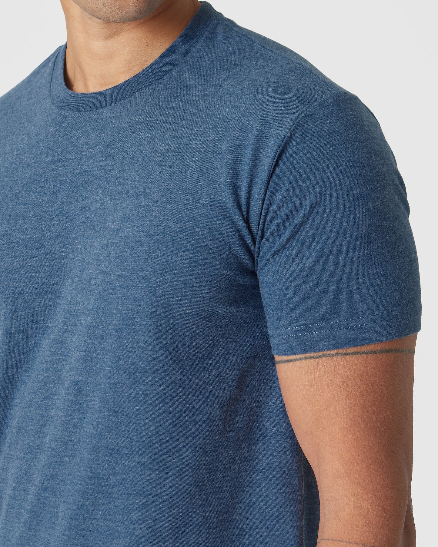 Deep Sea Blue Heather Classic Crew Neck