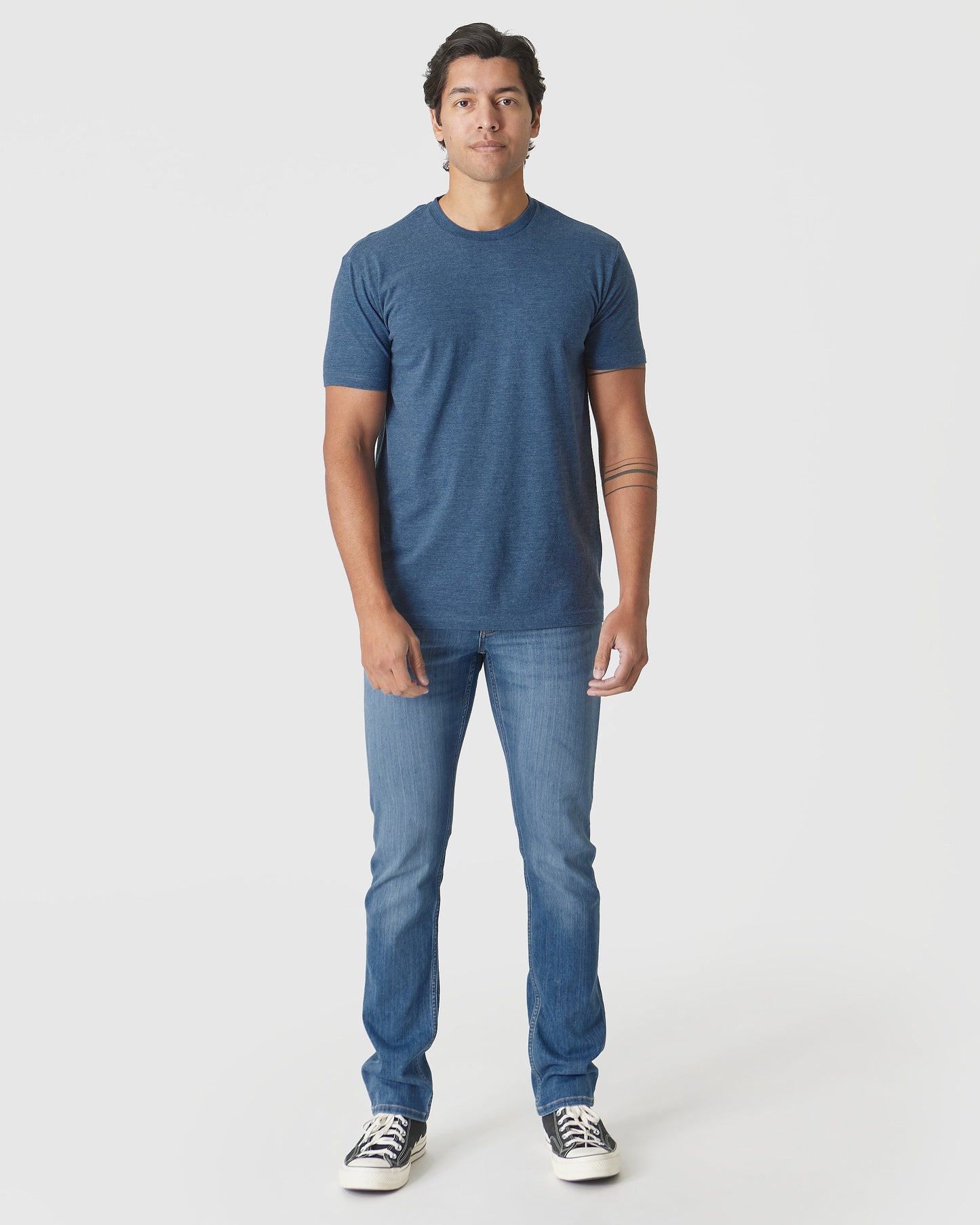 Deep Sea Blue Heather Classic Crew Neck