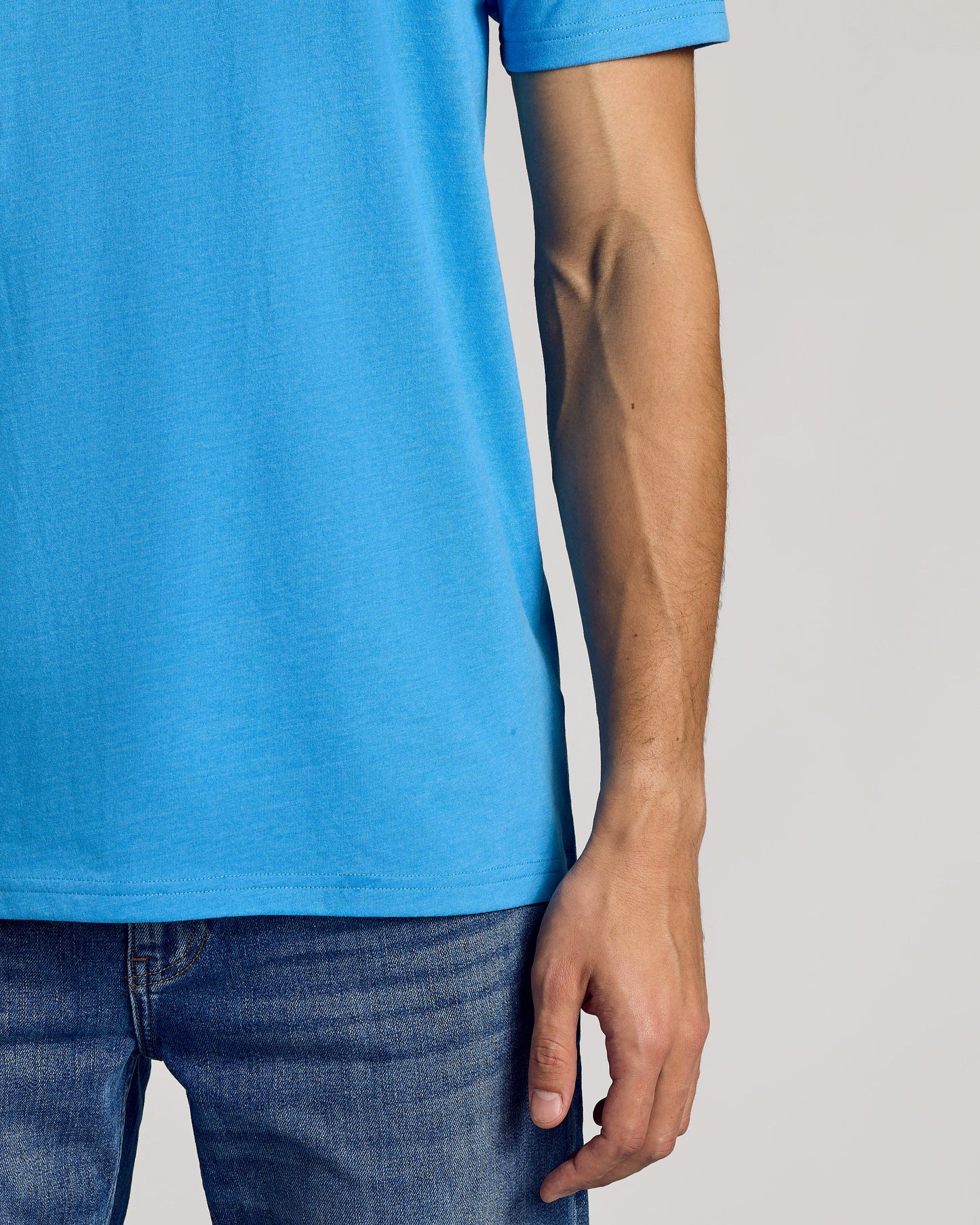 Dark Heather Bahama Blue Classic Crew Neck