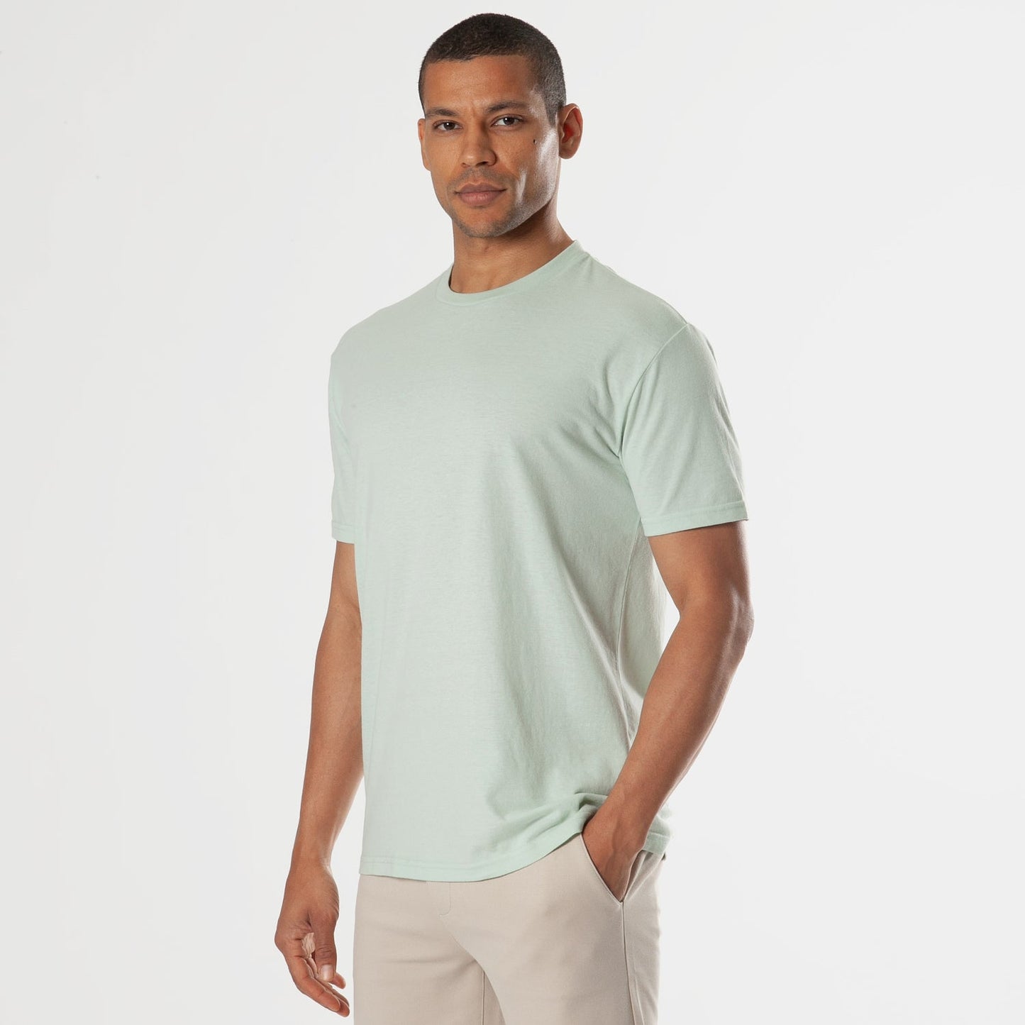 Green Lapis Short Sleeve Crew Neck Tee