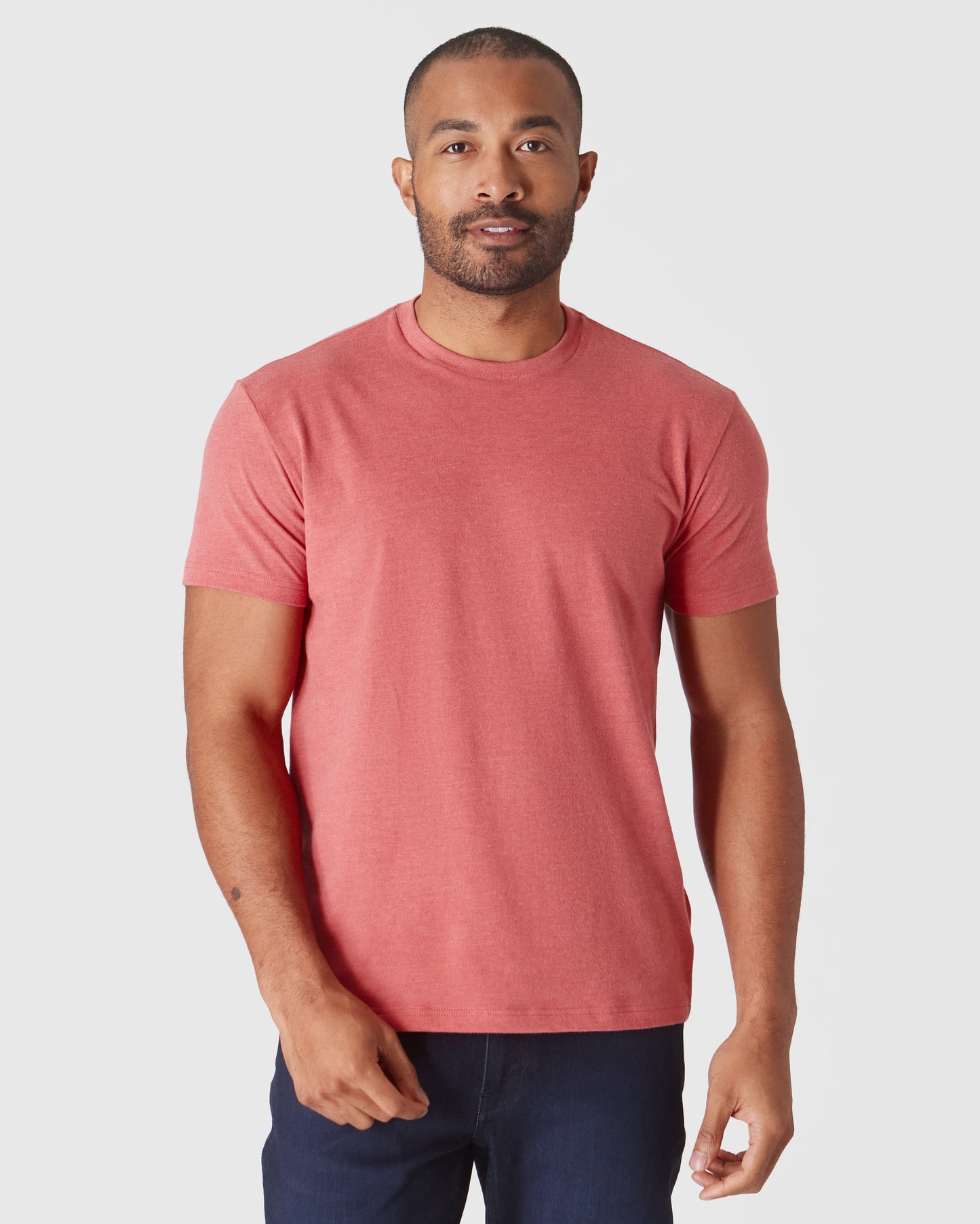 Heather Garnet Classic Crew Neck