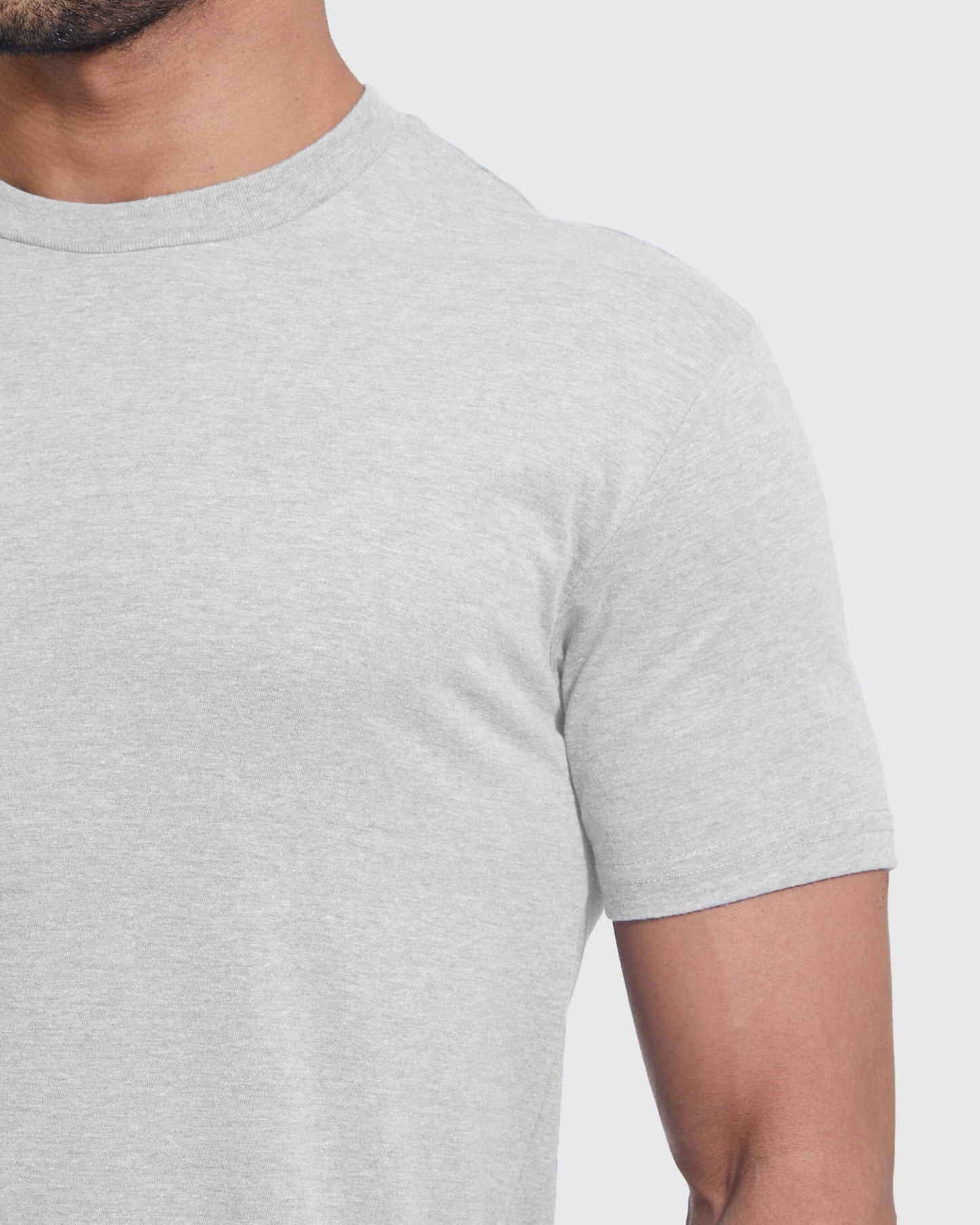Light Heather Gray Classic Crew Neck