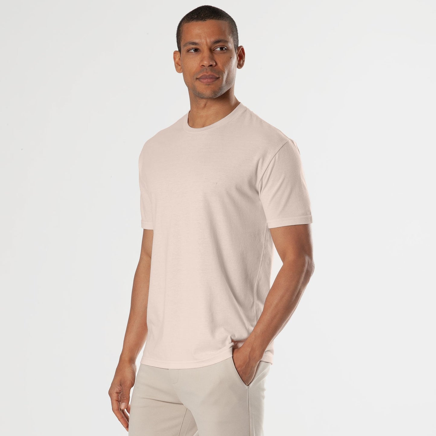 Pink Opal Short Sleeve Crew Neck Tee