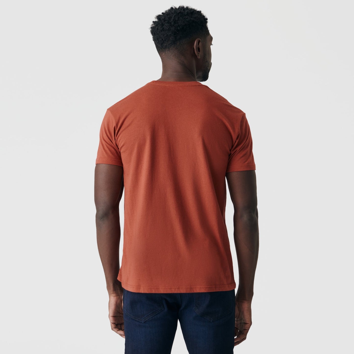 Rust Short Sleeve Crew Neck Tee