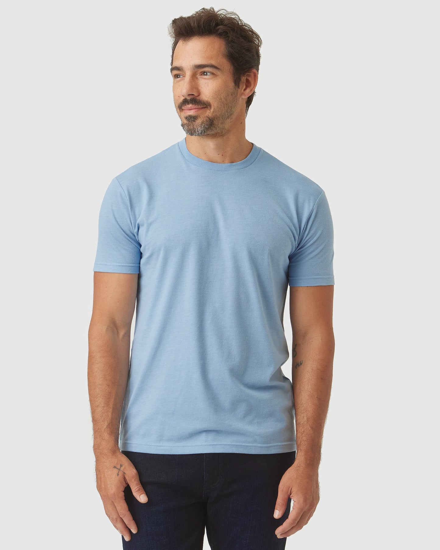 Sky Blue Heather Classic Crew Neck