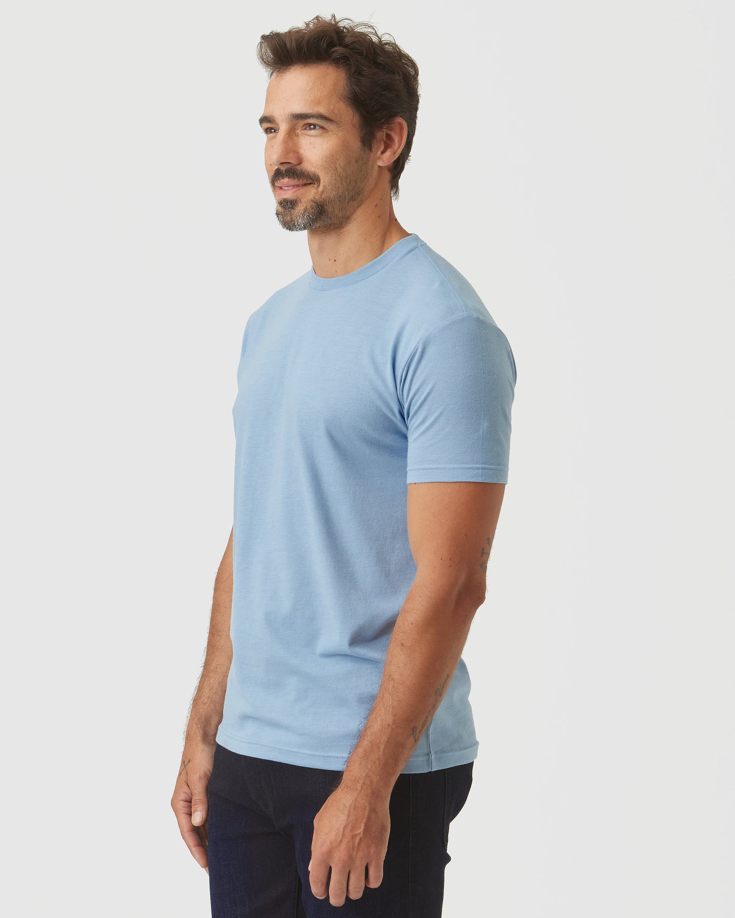 Sky Blue Heather Classic Crew Neck