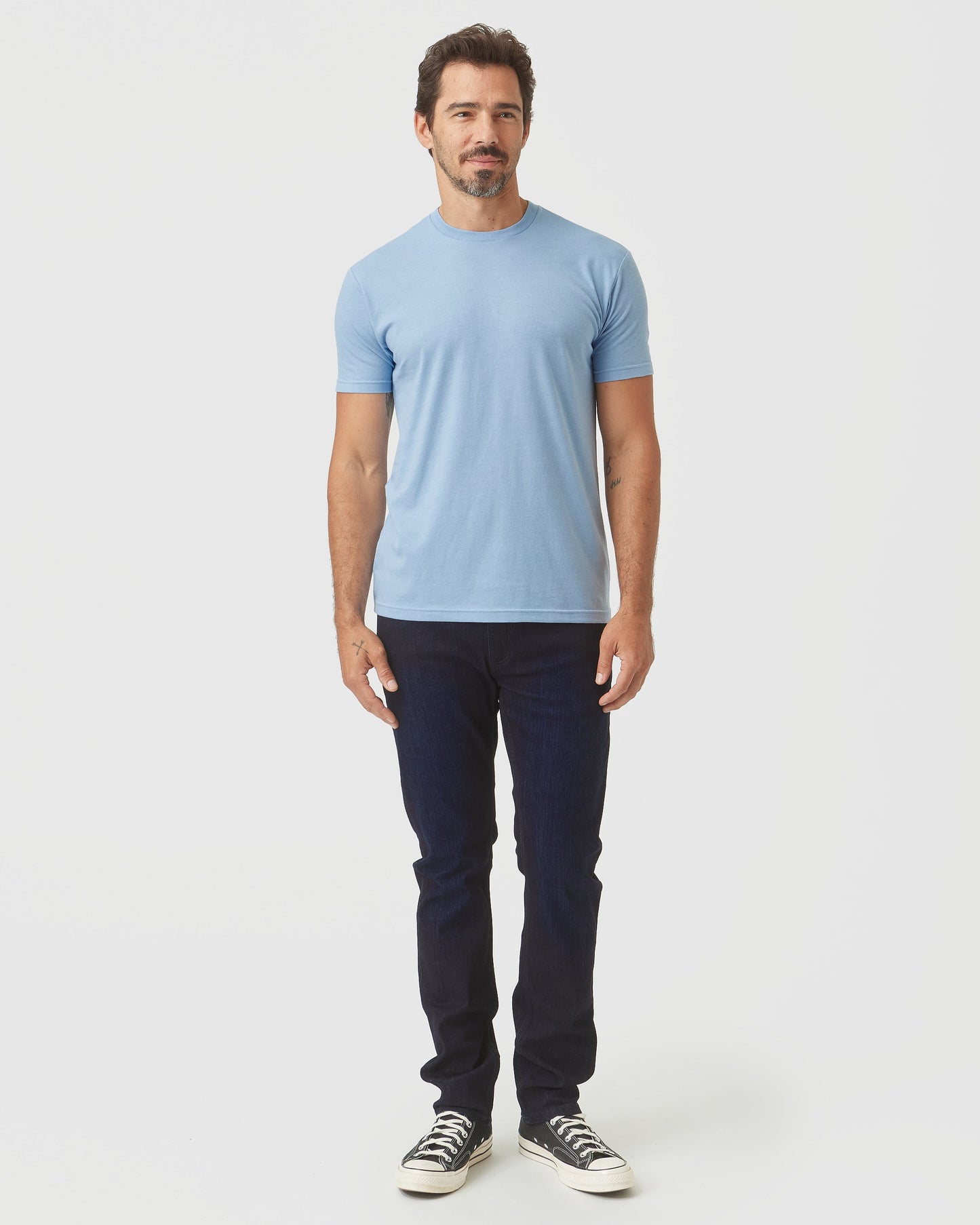 Sky Blue Heather Classic Crew Neck