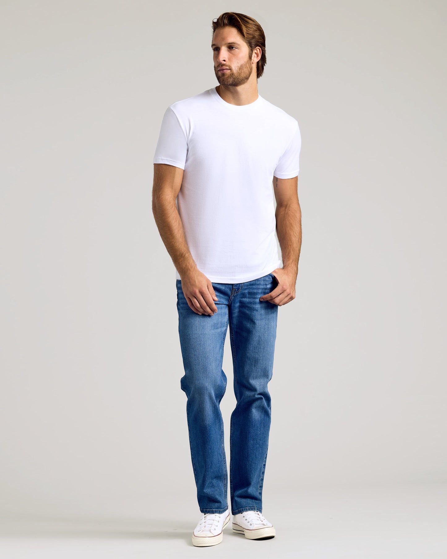 White Classic Crew Neck