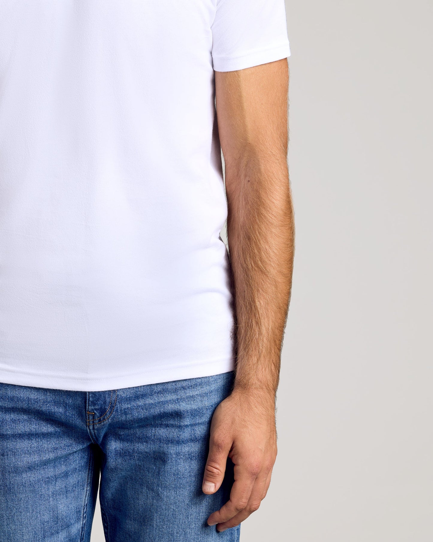 White Classic Crew Neck