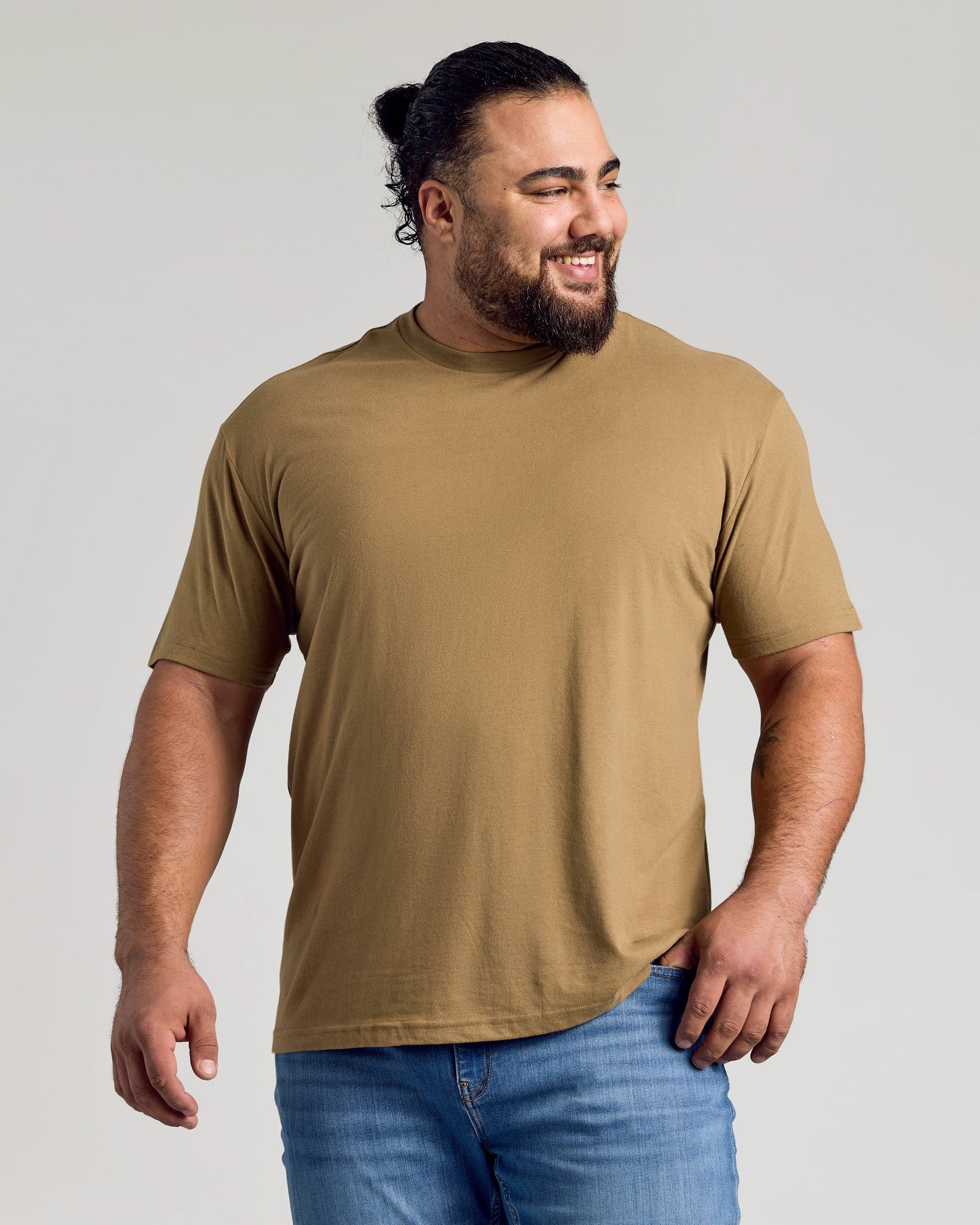 Tan 499 Classic Crew Neck