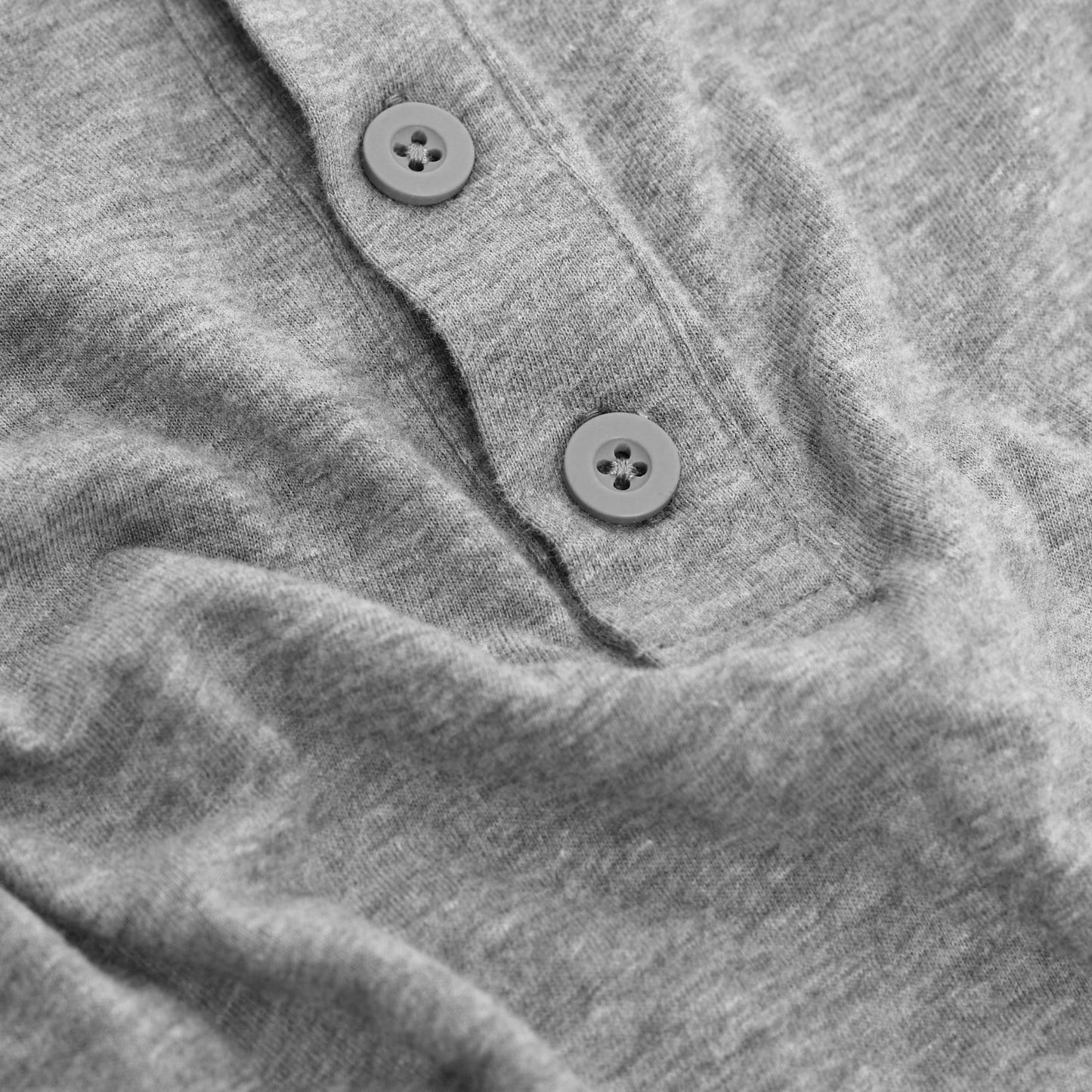 Heather Gray Short Sleeve Henley