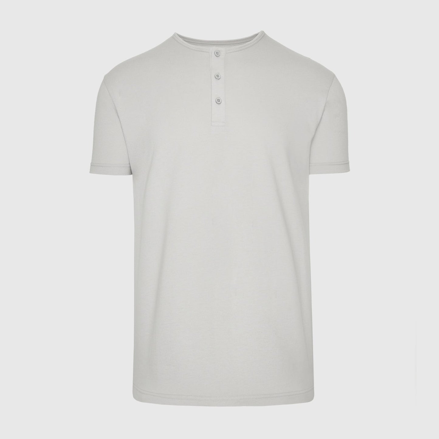 Light Gray Short Sleeve Henley