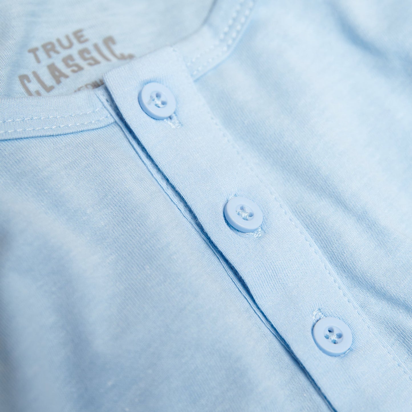 Oxford Blue Short Sleeve Henley