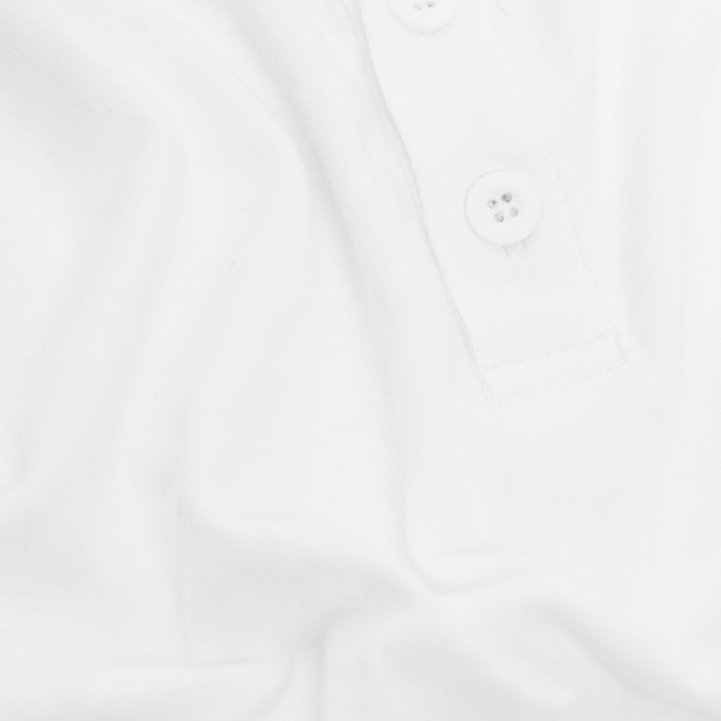 White Short Sleeve Henley