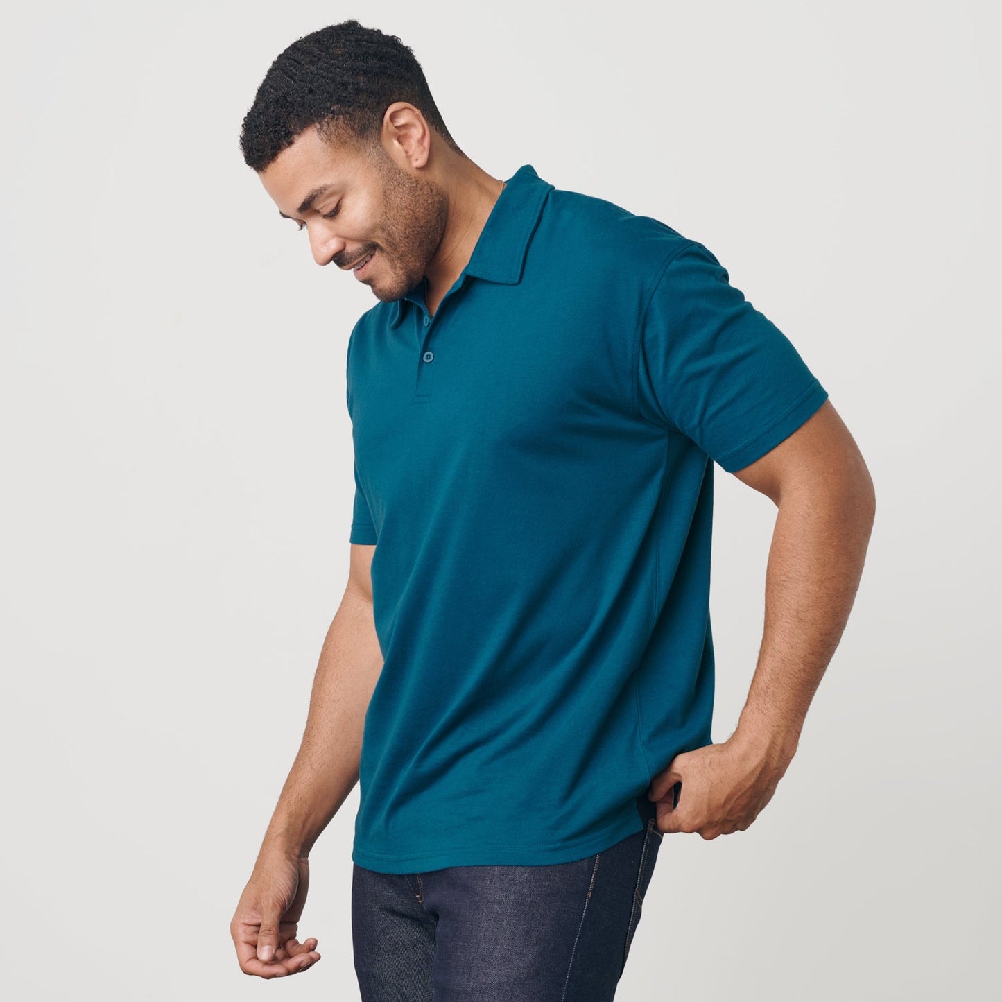 Teal Short Sleeve Polo