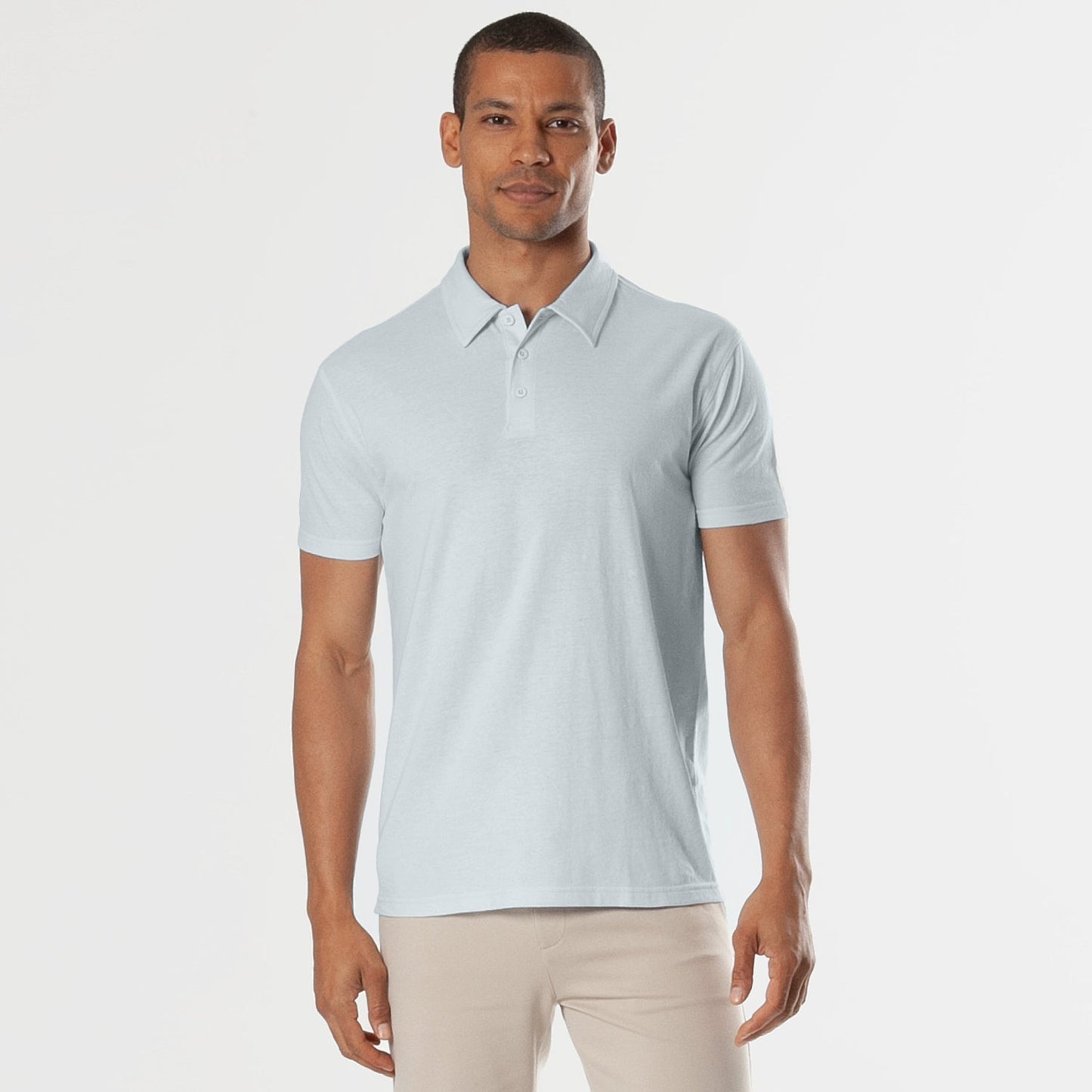 Blue Quartz Short Sleeve Polo