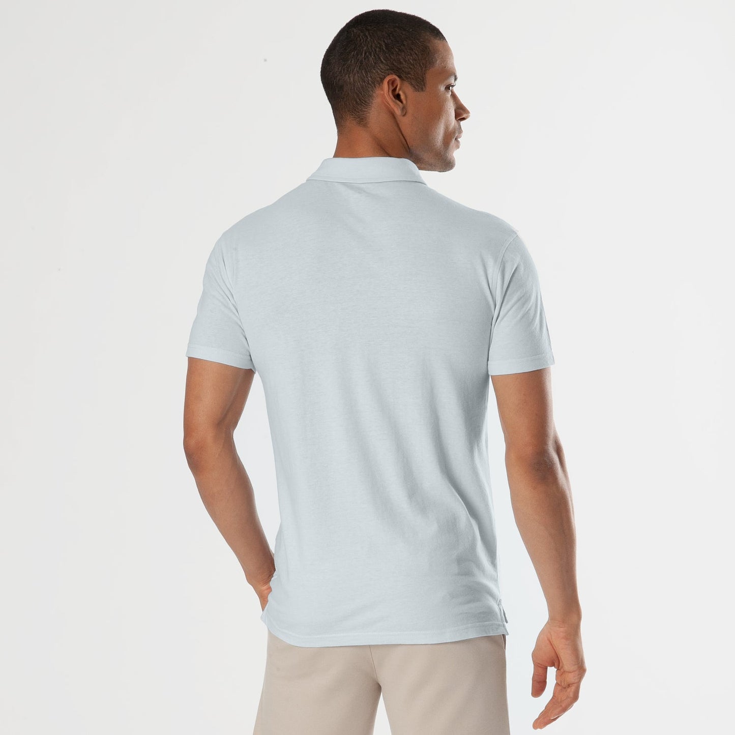 Blue Quartz Short Sleeve Polo