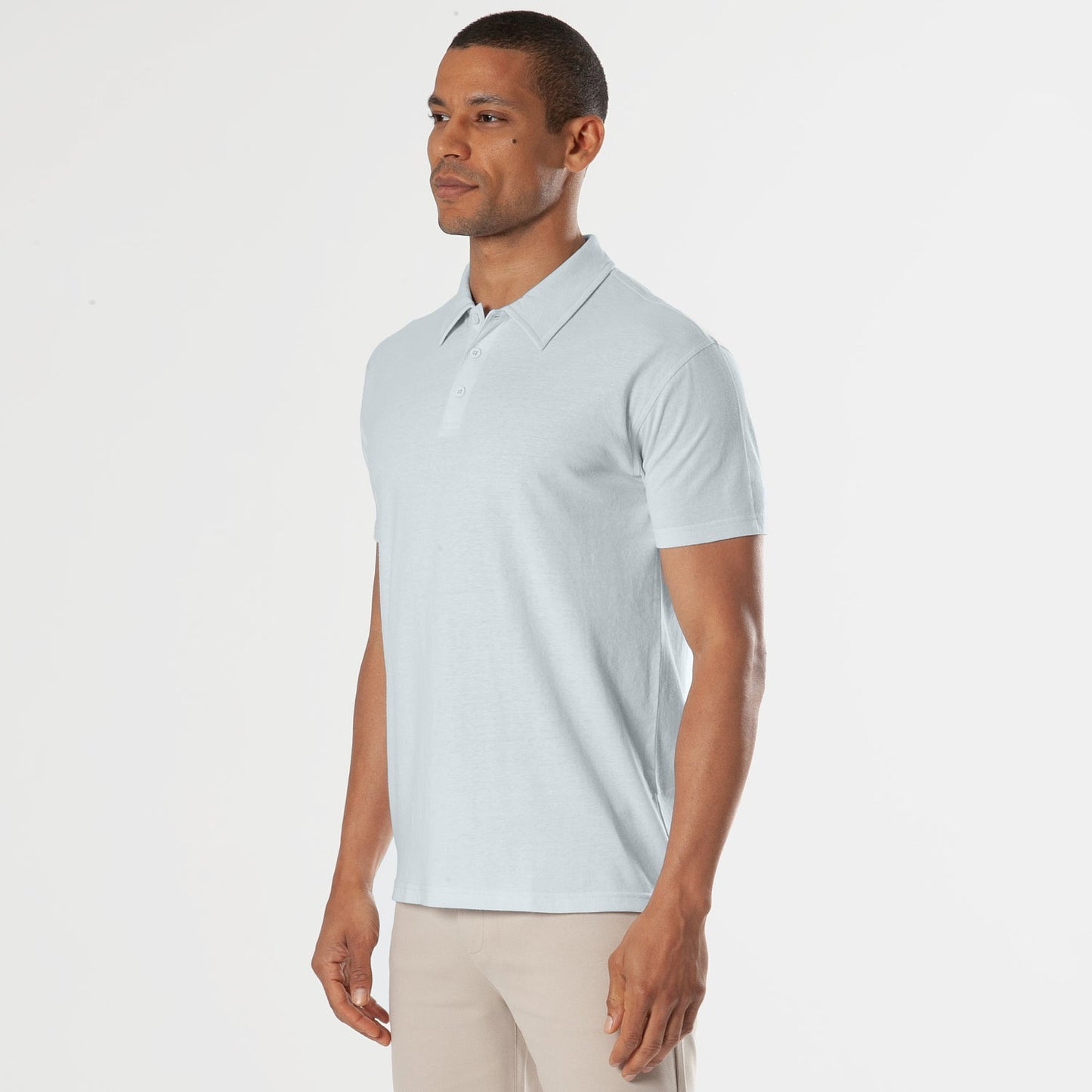 Blue Quartz Short Sleeve Polo