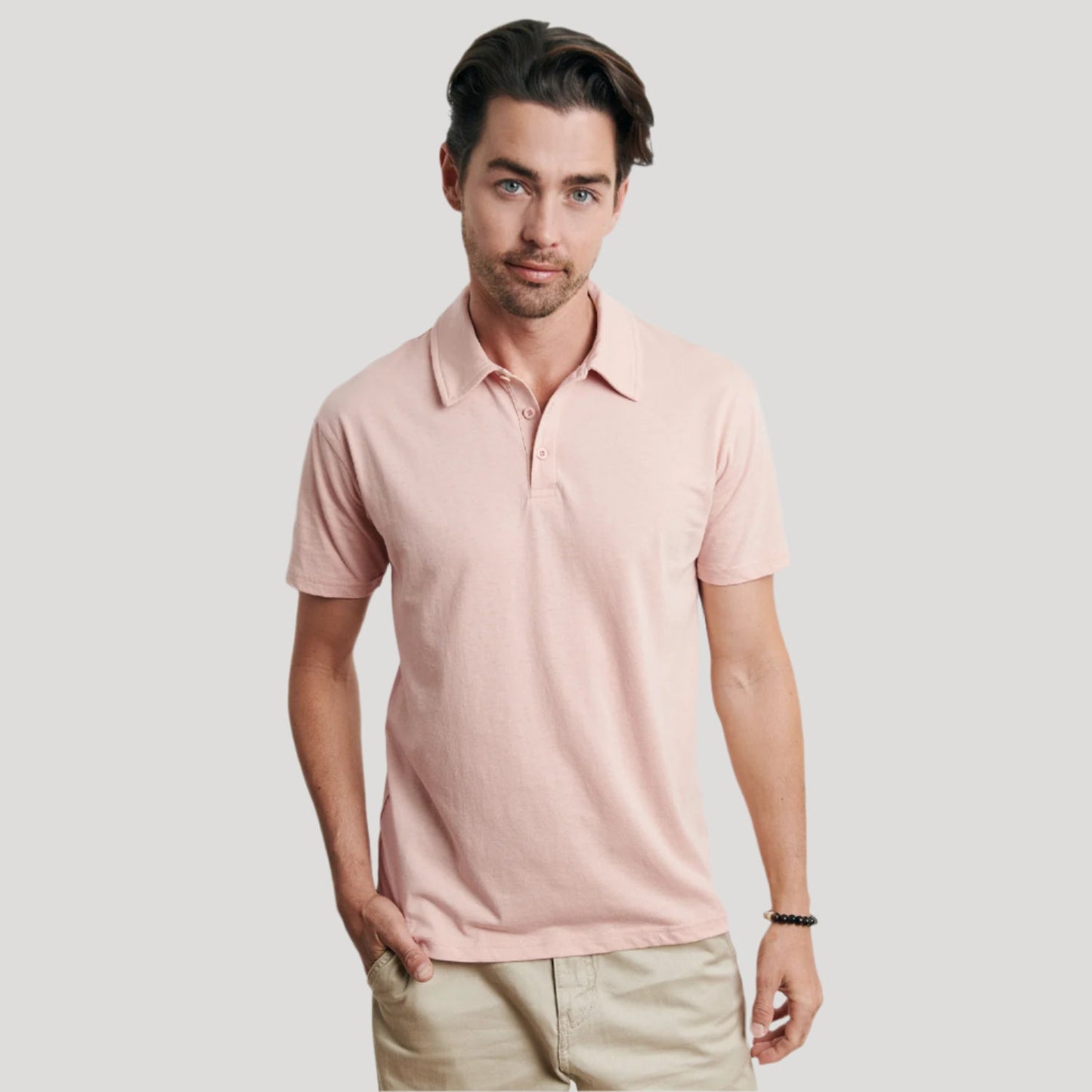 Dusty Pink Short Sleeve Polo