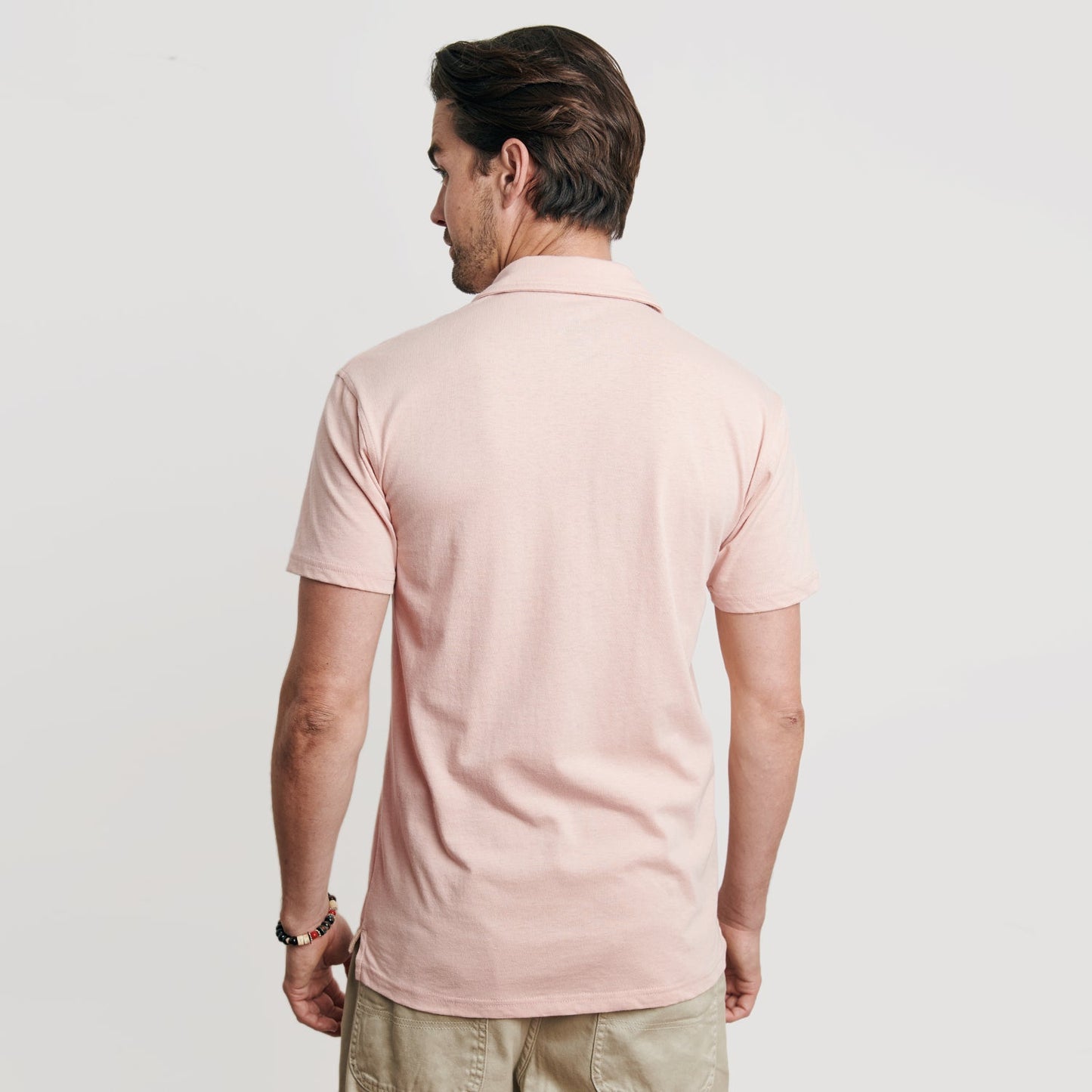 Dusty Pink Short Sleeve Polo