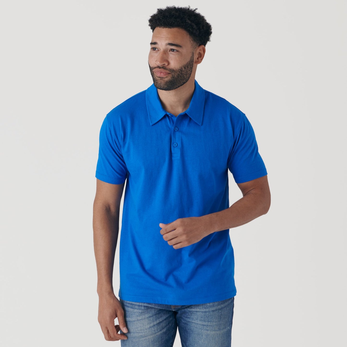 Electric Blue Classic Polo