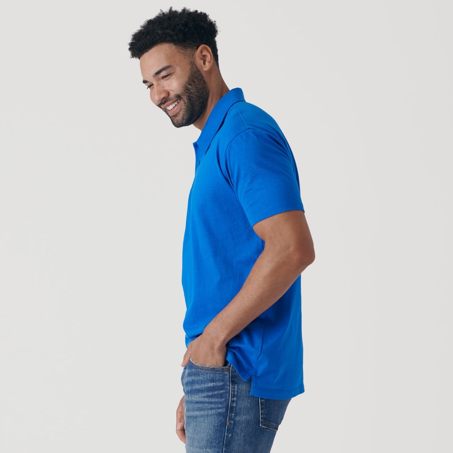 Electric Blue Classic Polo