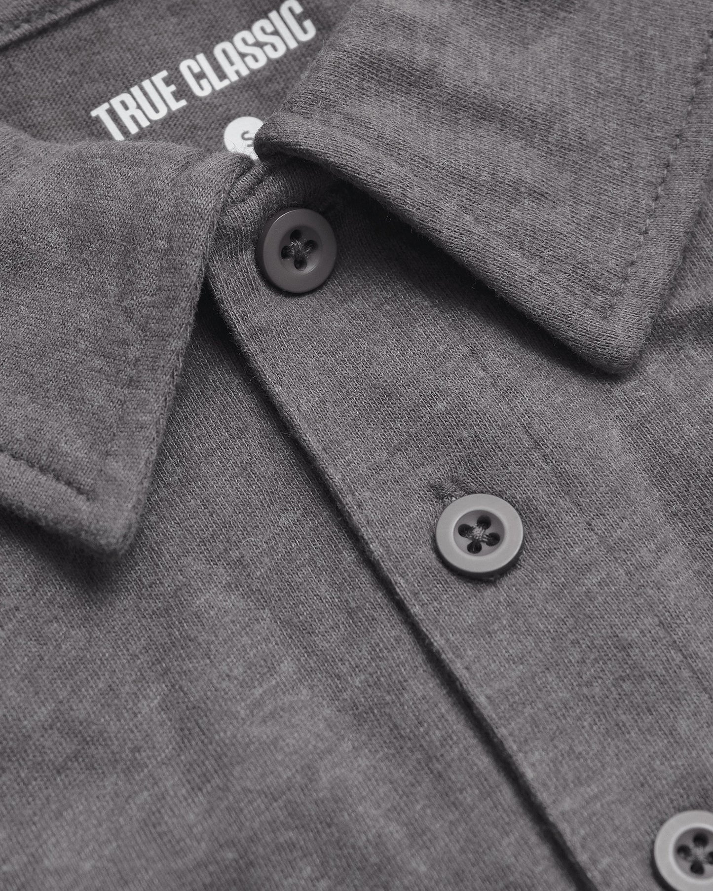 Heather Graphite Classic Polo