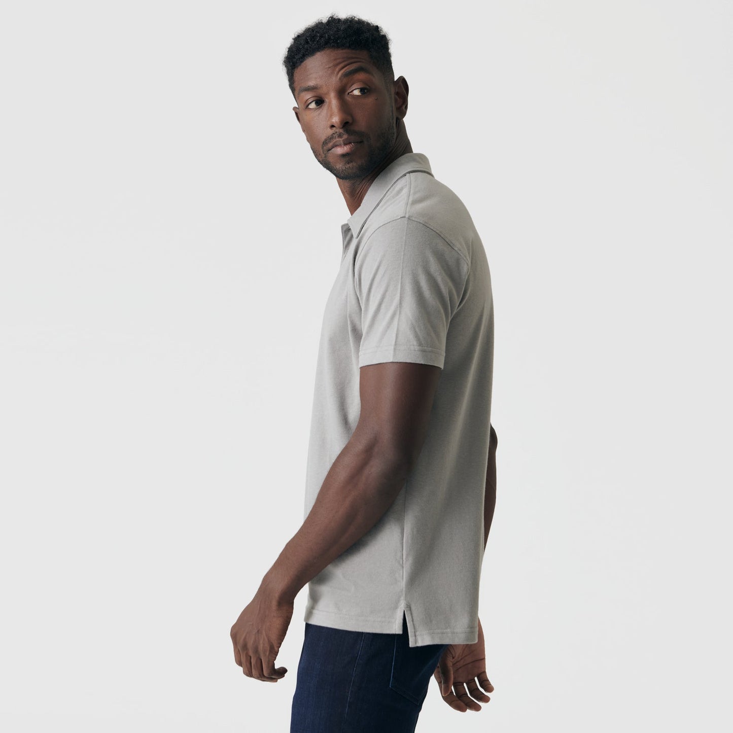 Iron Gray Short Sleeve Polo