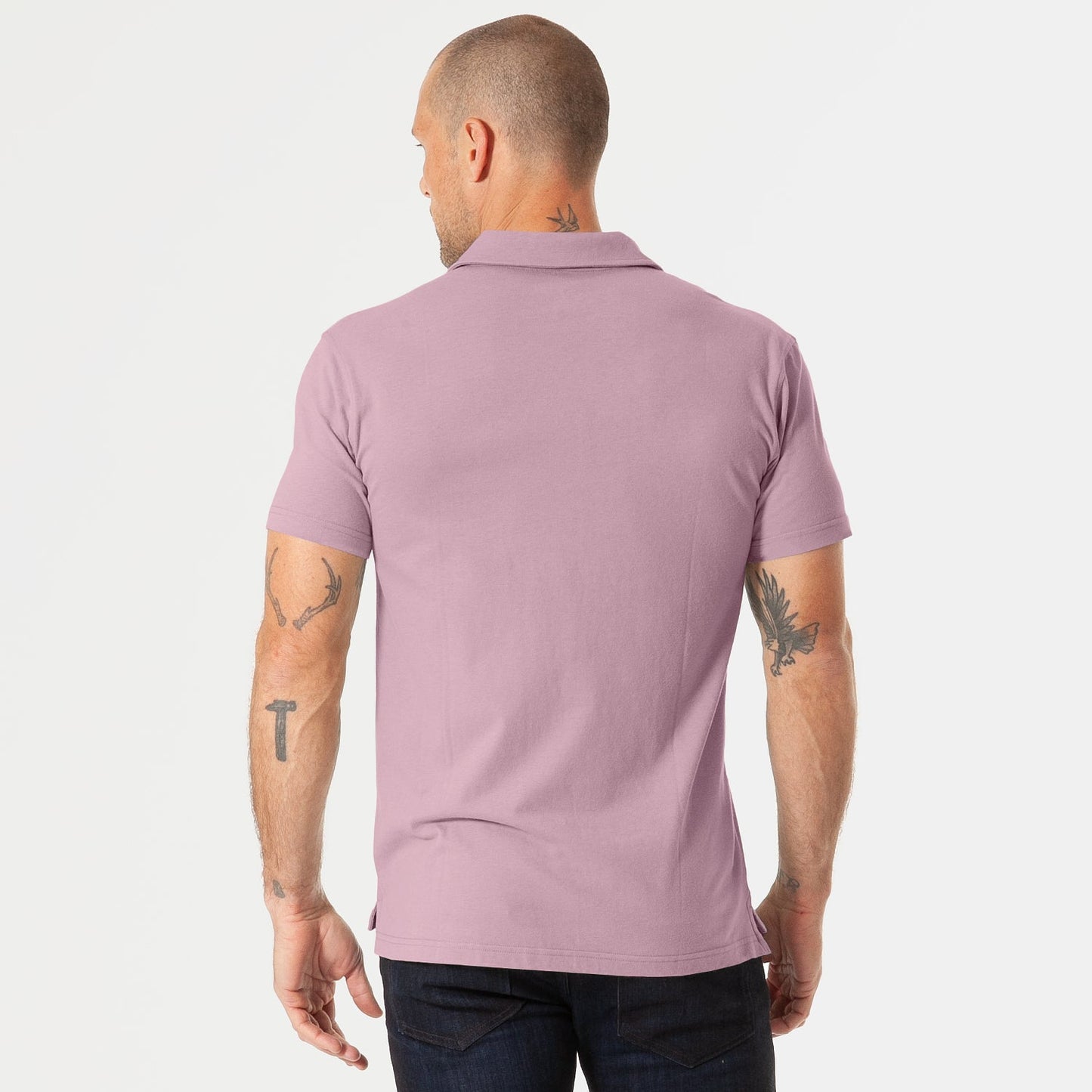 Mineral Mauve Short Sleeve Polo