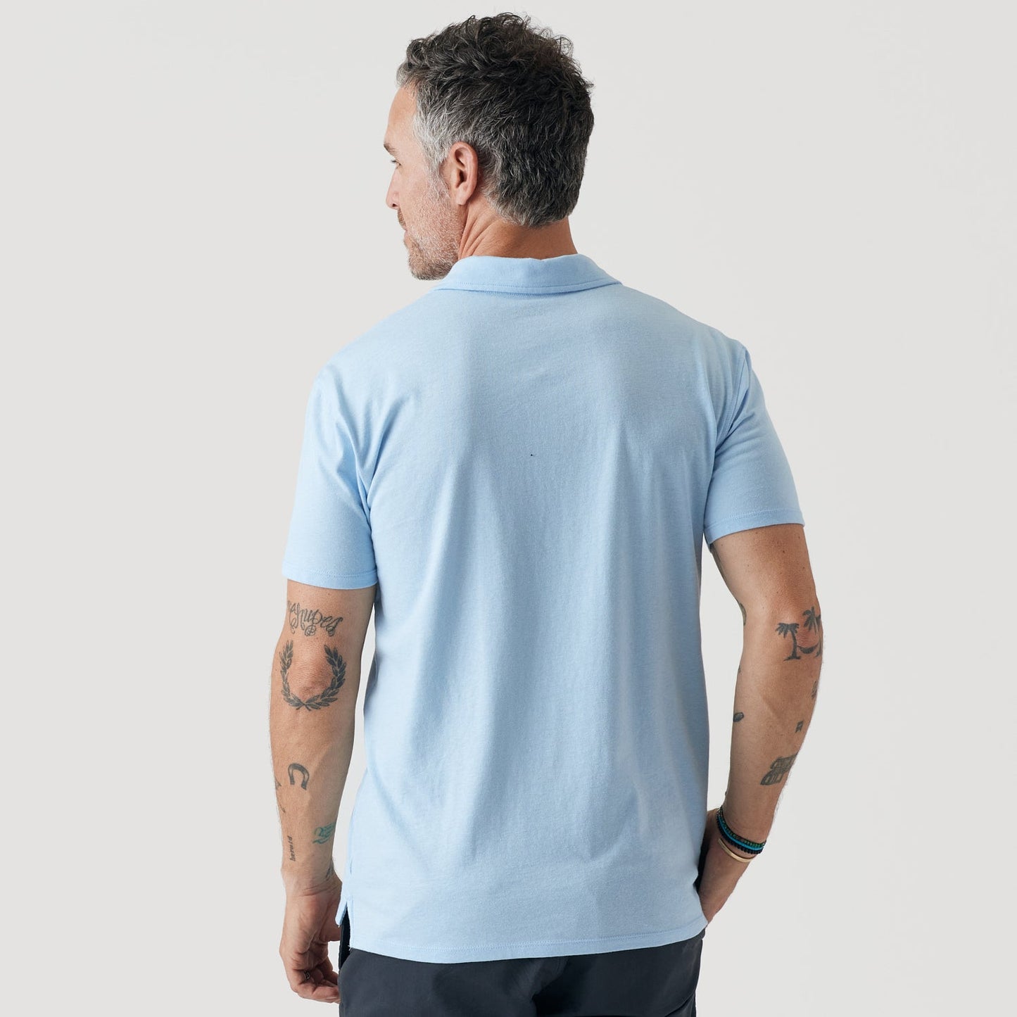 Oxford Blue Short Sleeve Polo