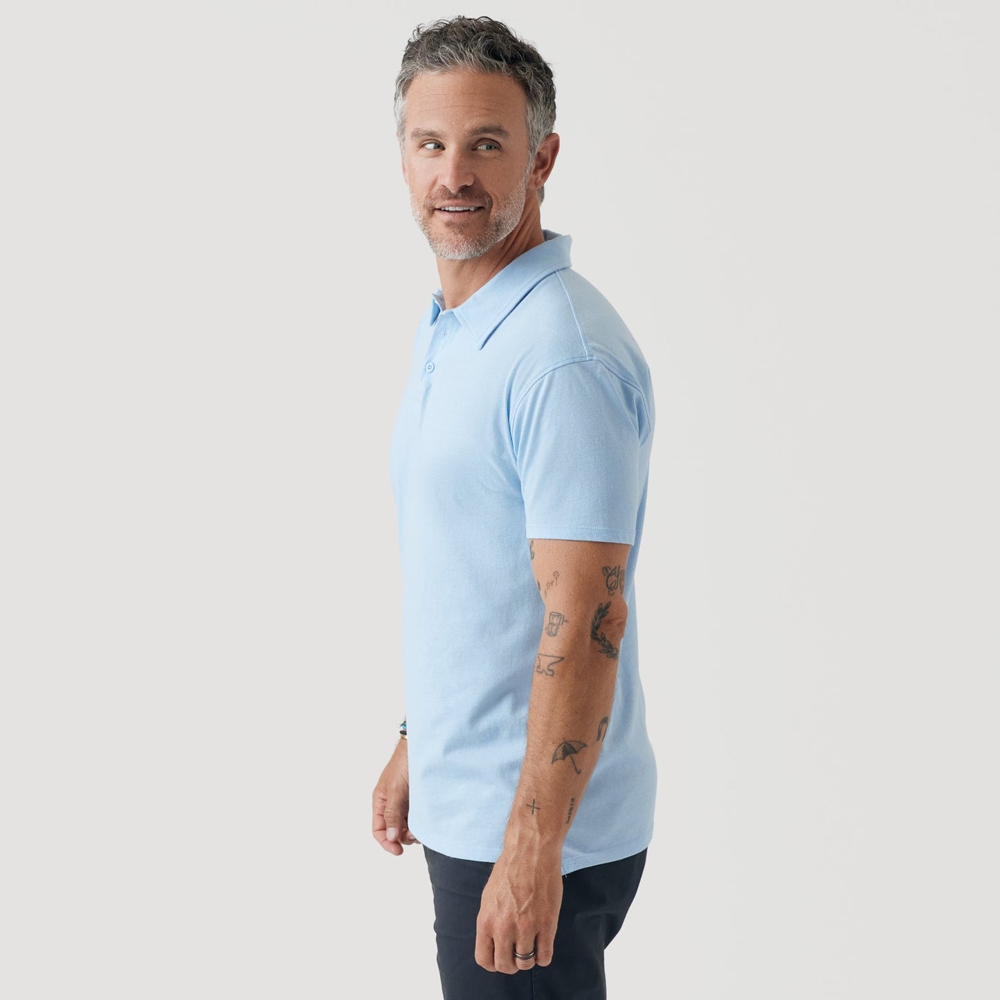 Oxford Blue Short Sleeve Polo