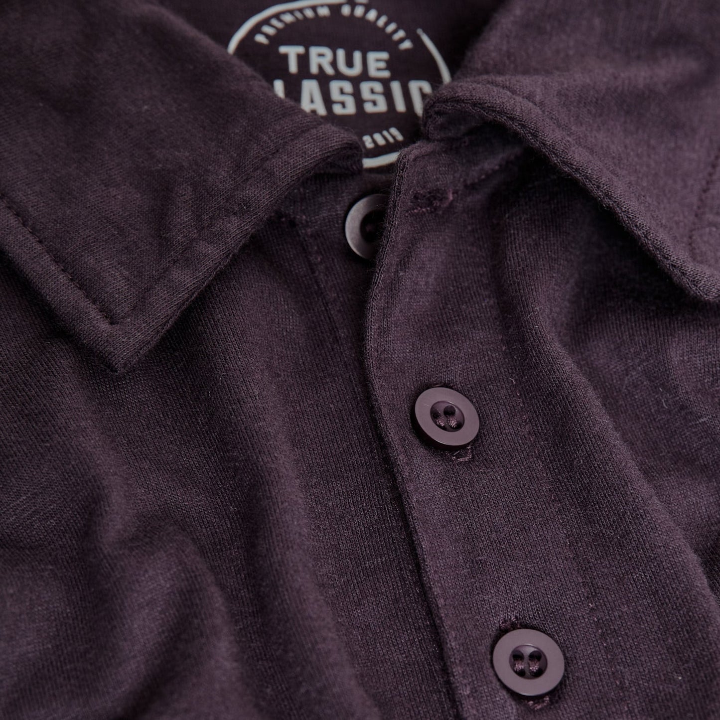 Dark Purple Short Sleeve Polo