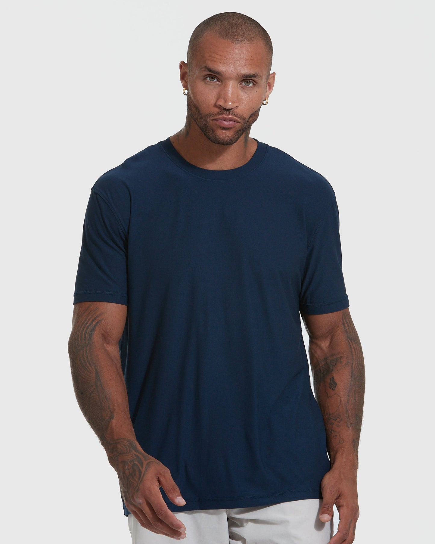 Navy Active Crew Neck T-Shirt