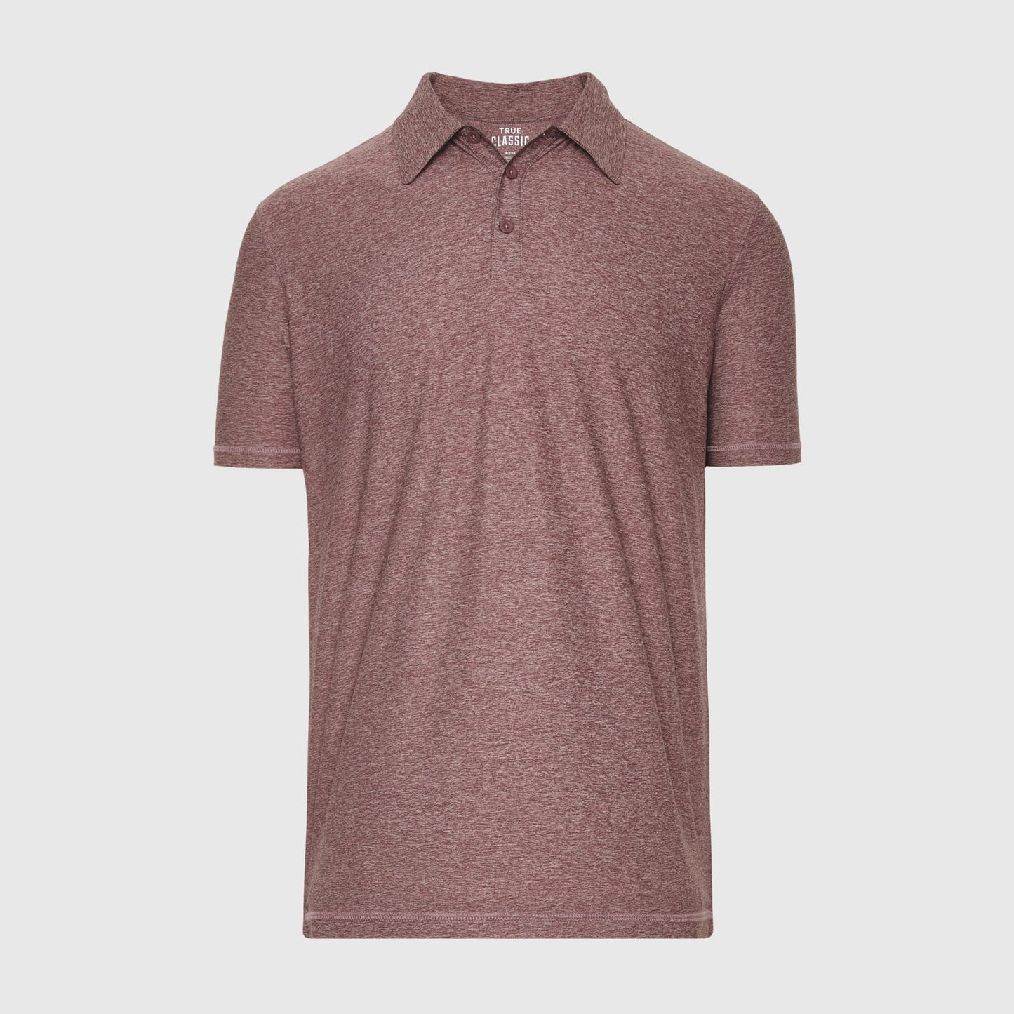 Heather Burgundy Active Short Sleeve Polo