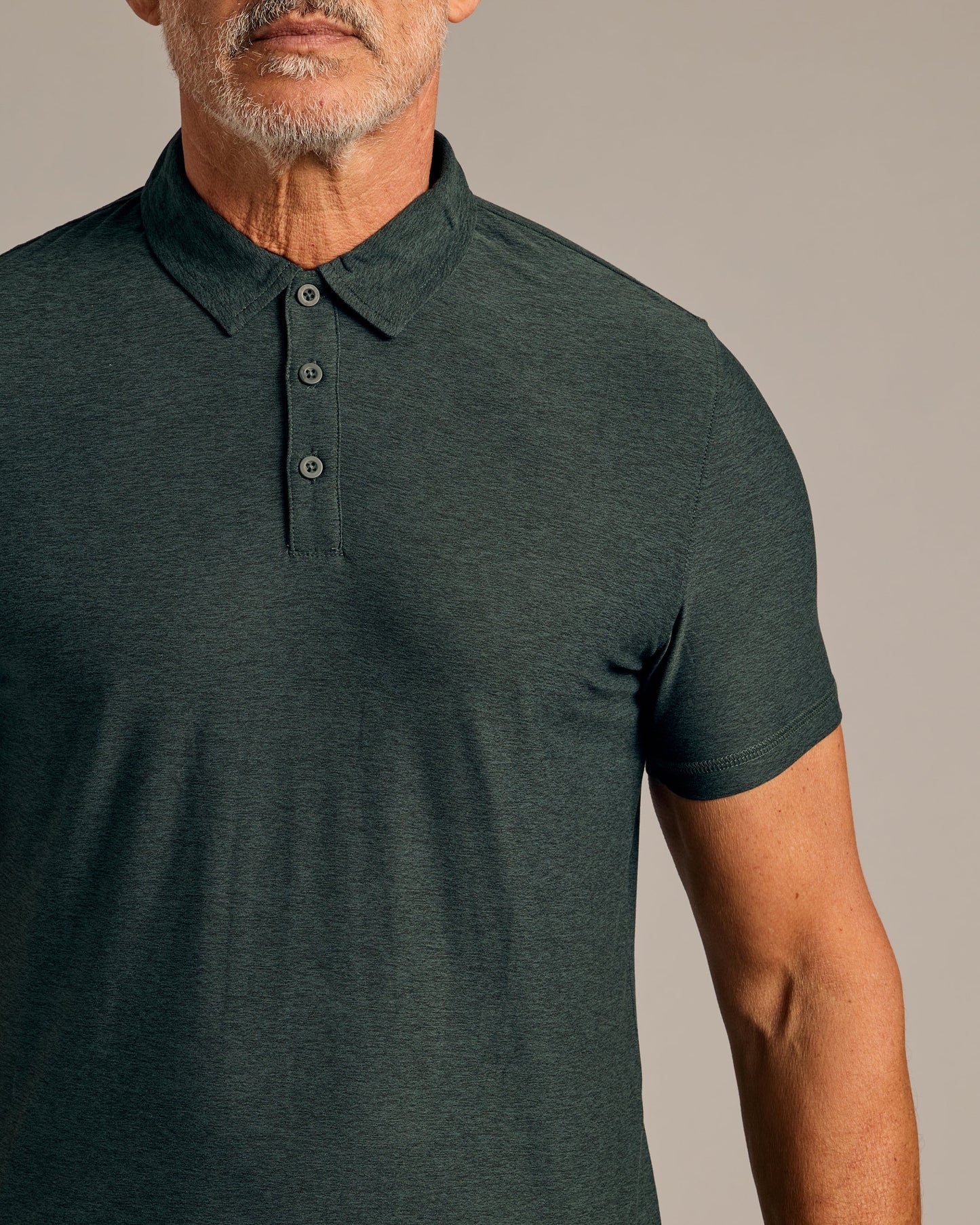 Dark Heather Forest Active Polo 2.0