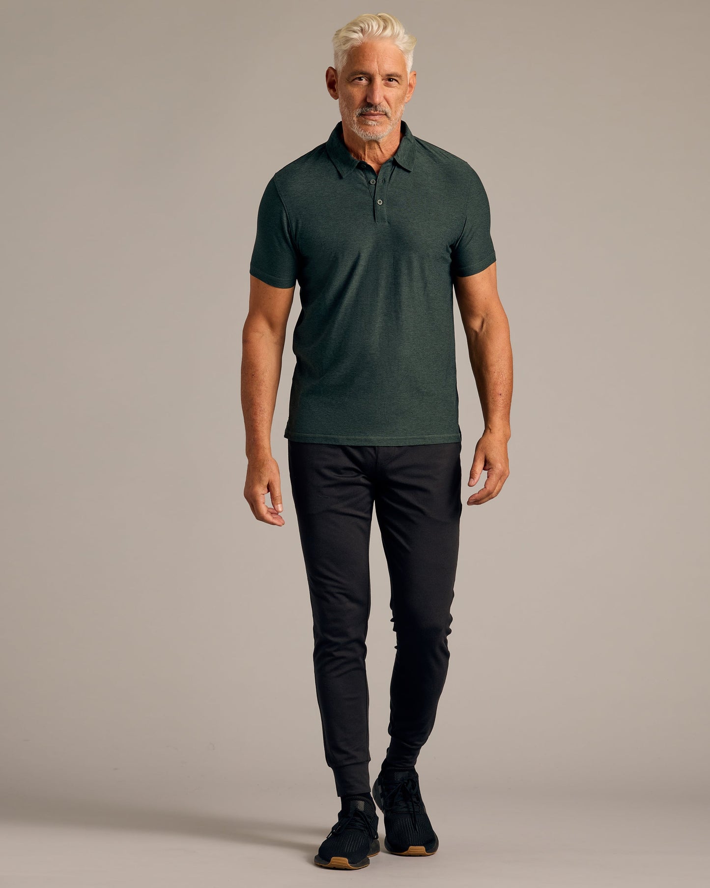 Dark Heather Forest Active Polo 2.0