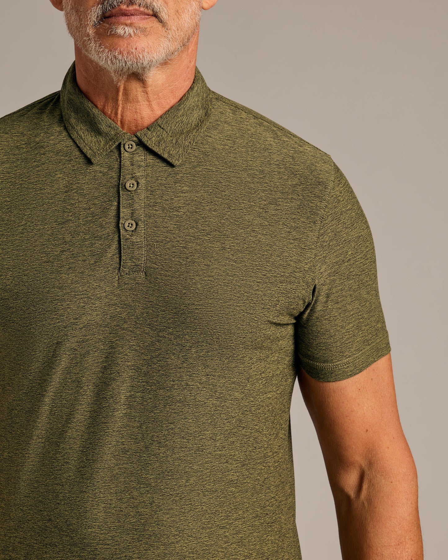 Dark Heather Pear Active Polo 2.0