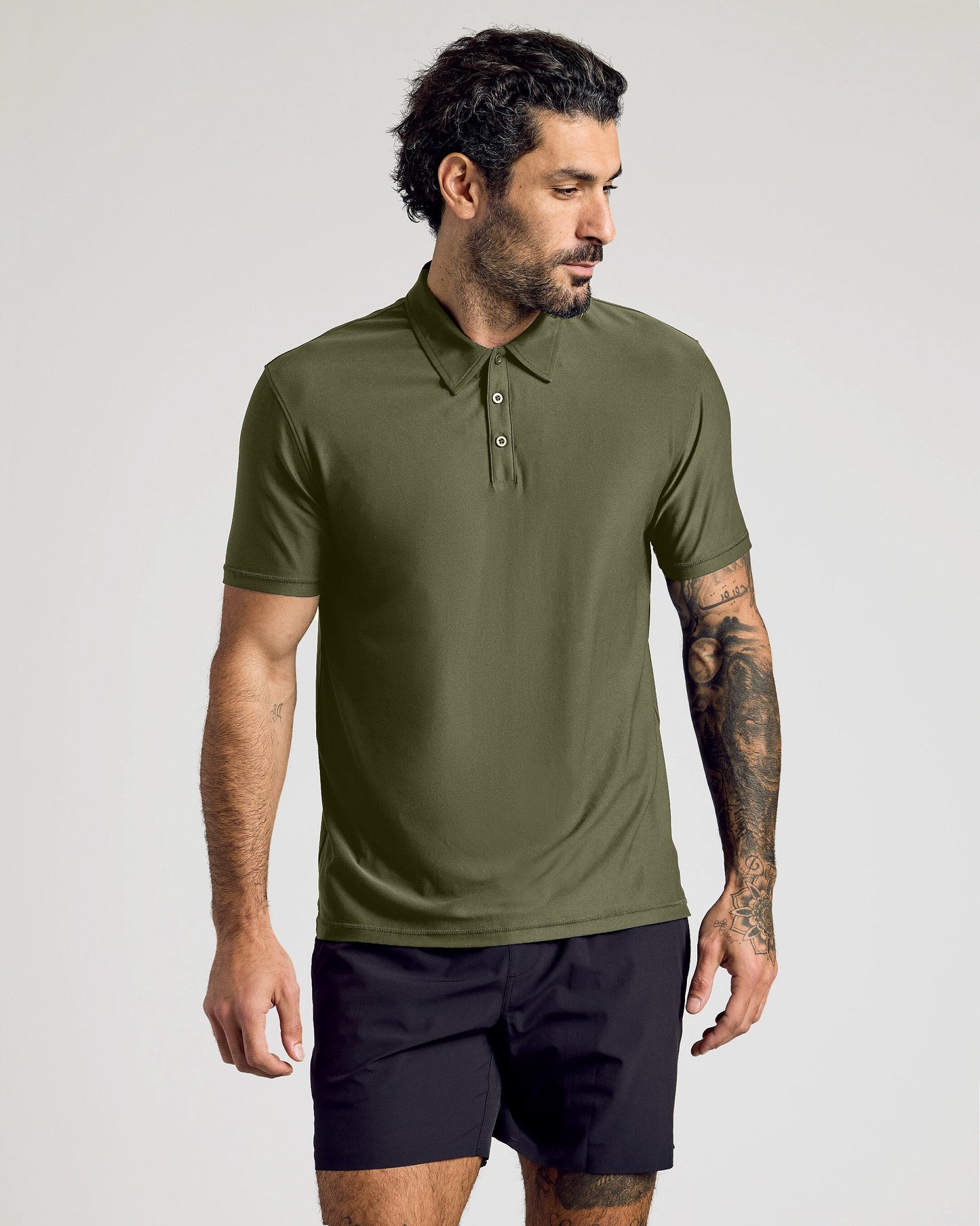 Military Green Active Polo 2.0