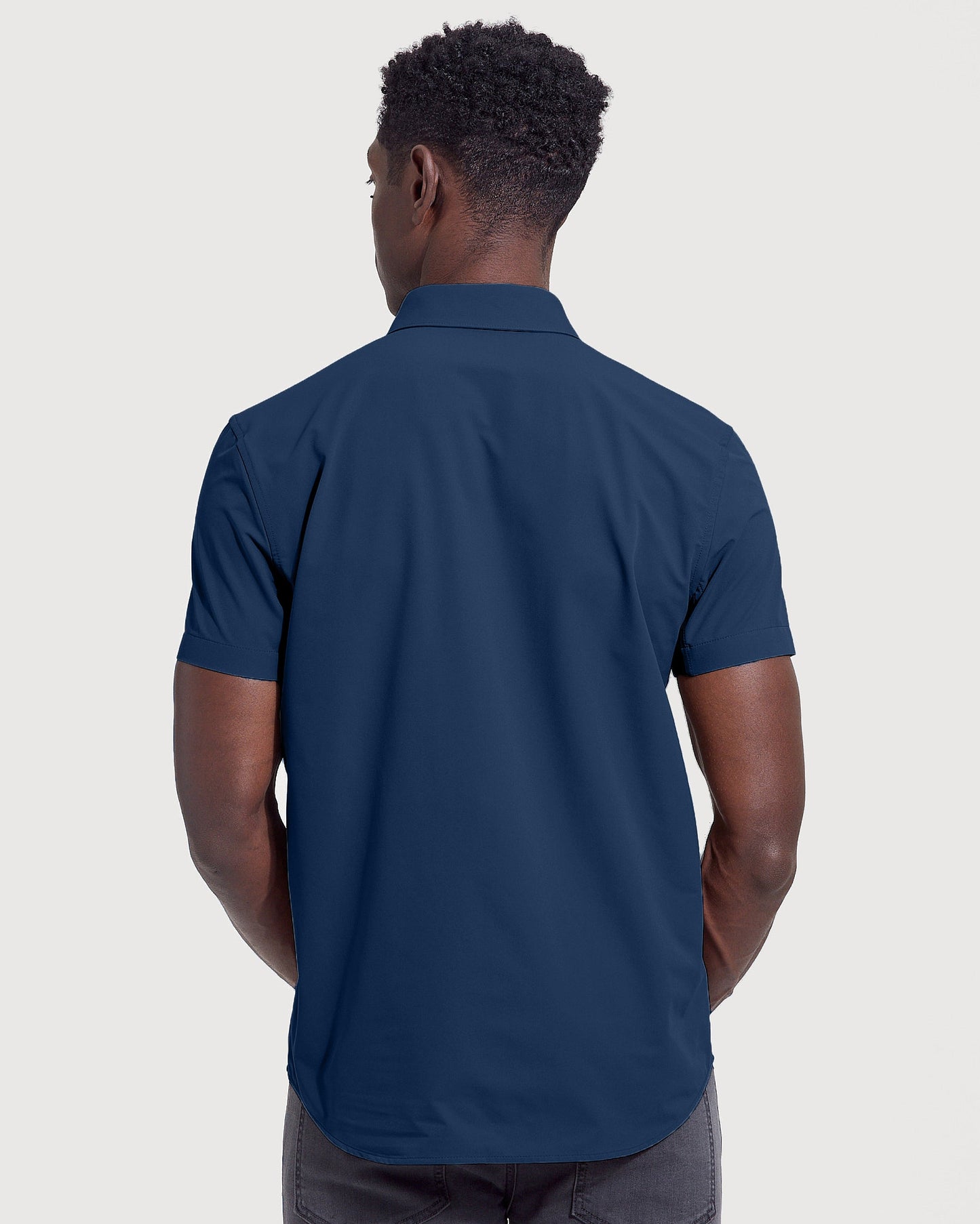 Navy Commuter Short Sleeve Shirt
