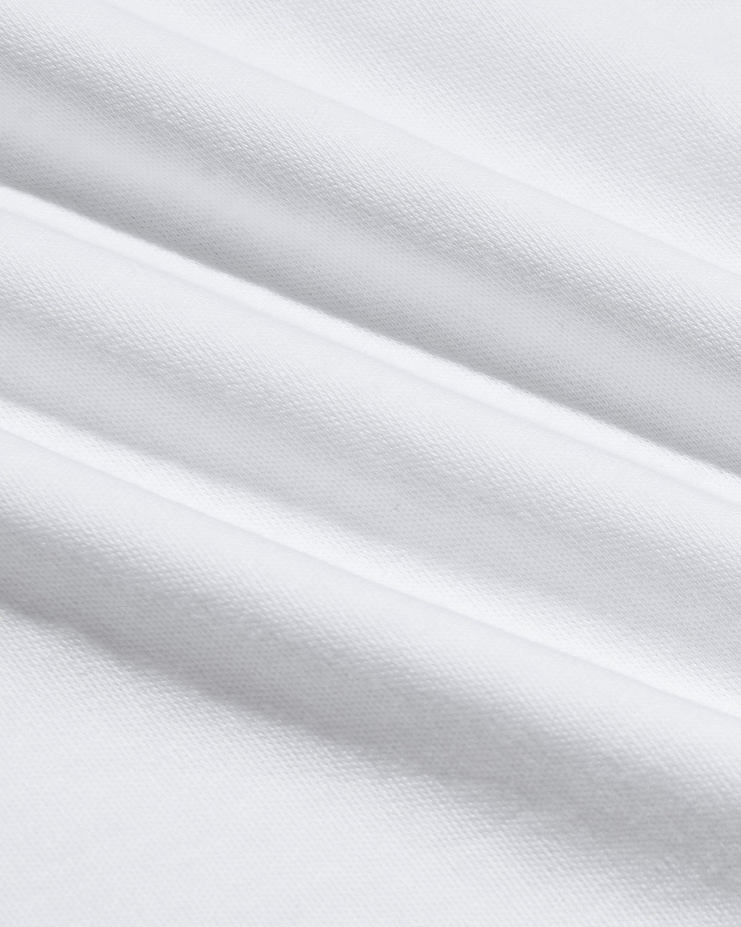 White Tall Pima Crew Curved Hem