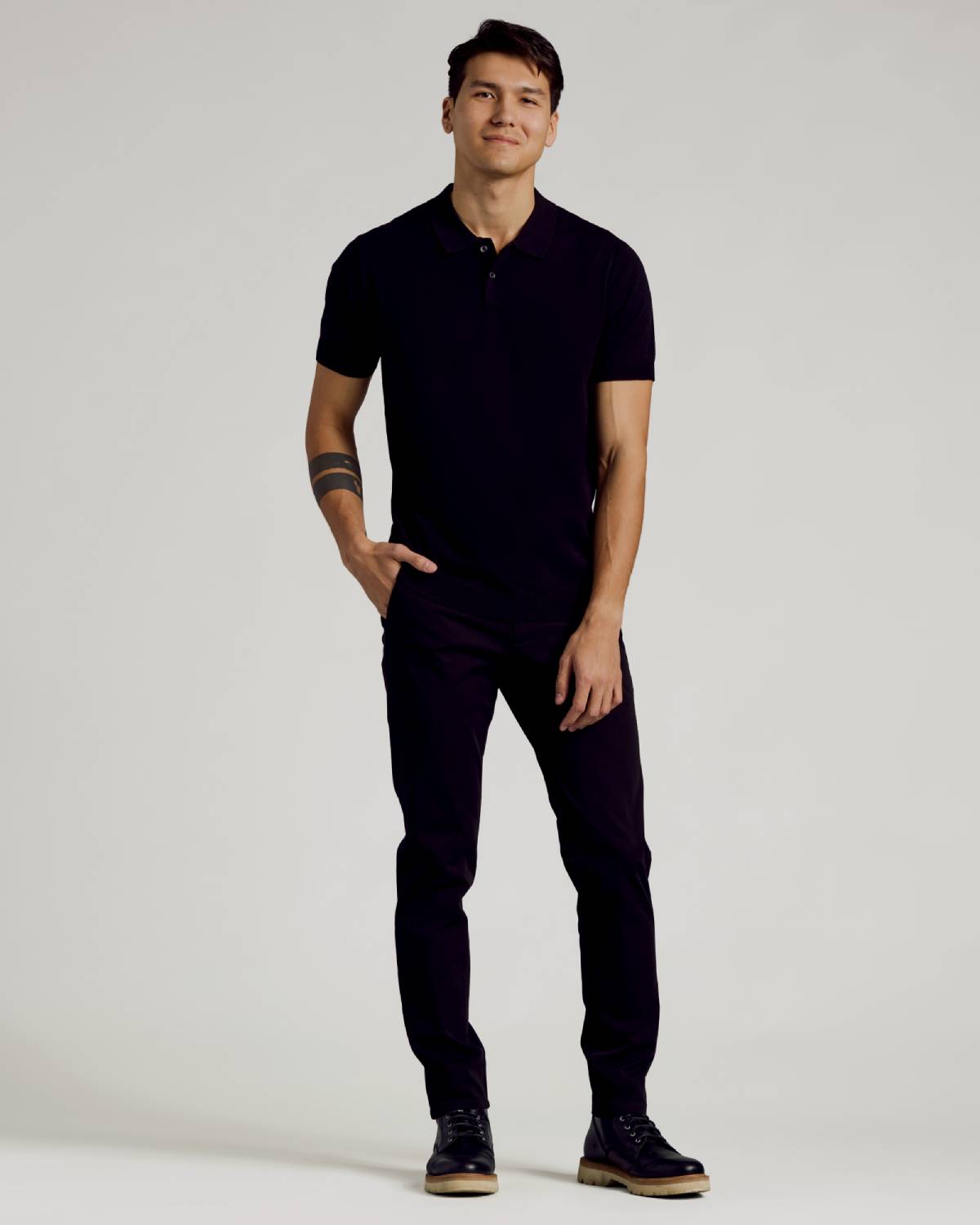 Black Dressy Polo