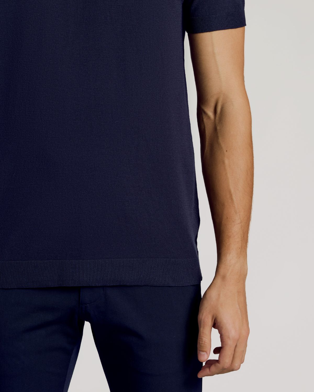 Navy Dressy Polo