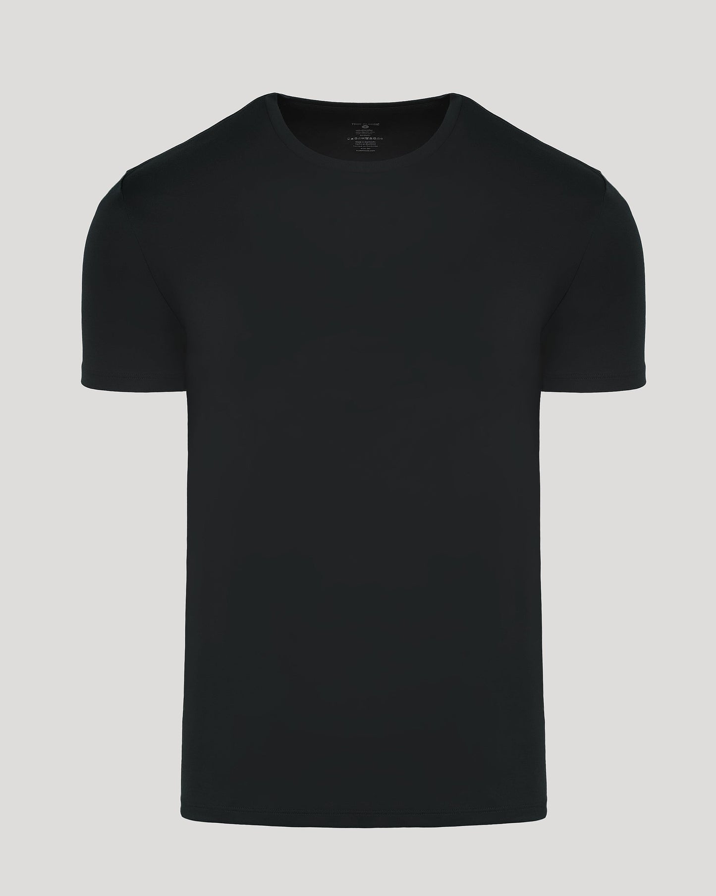 Black Pima Crew Neck