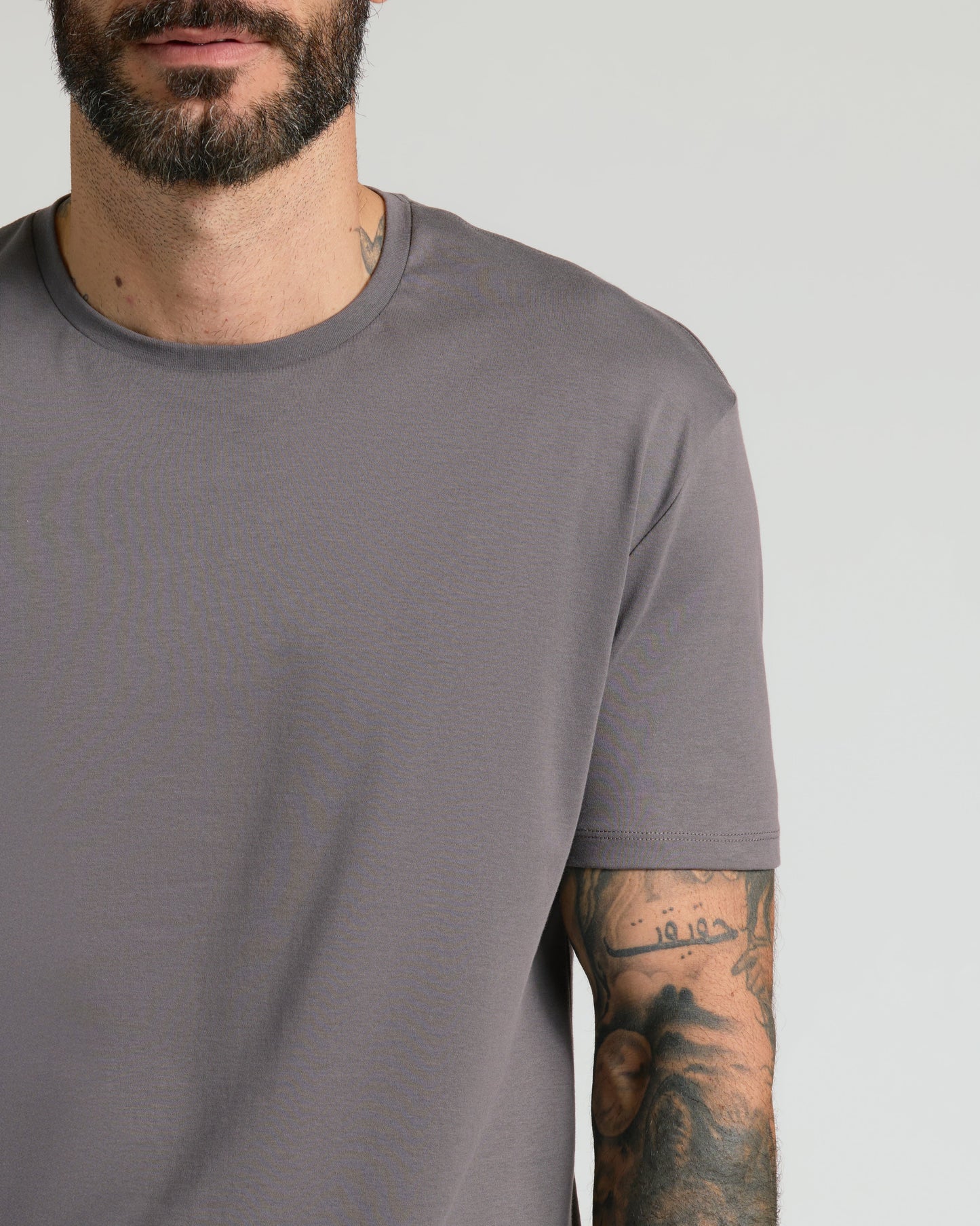 Carbon Pima Crew Neck