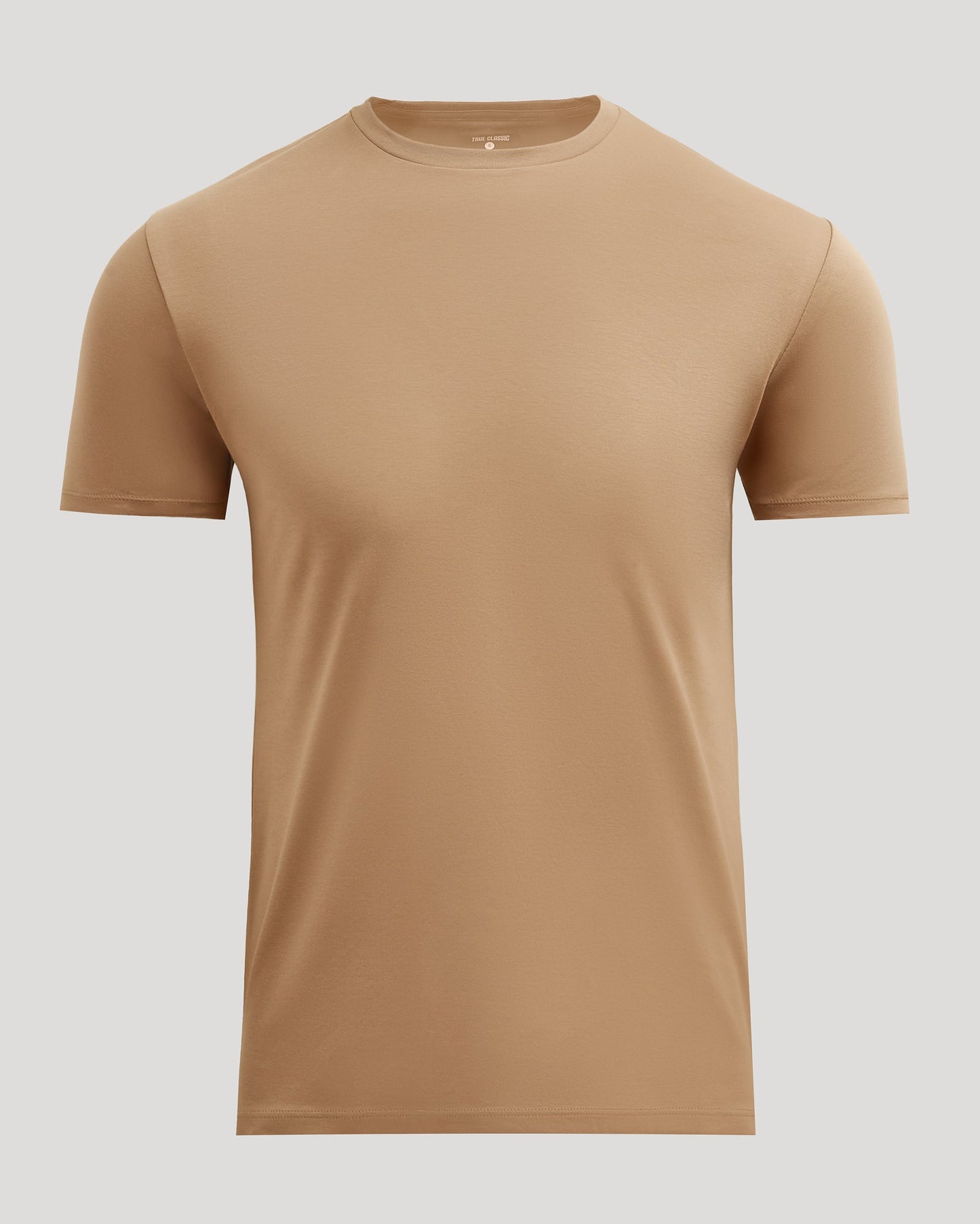 Tahini Pima Crew Neck