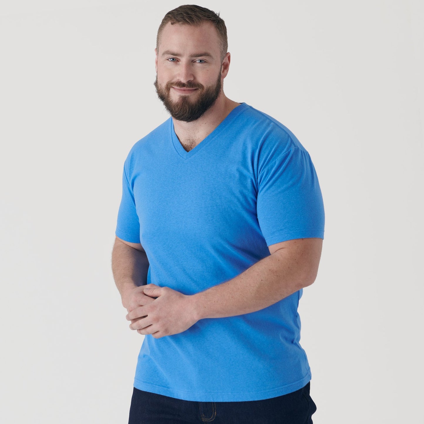 Periwinkle Blue V-Neck Tee
