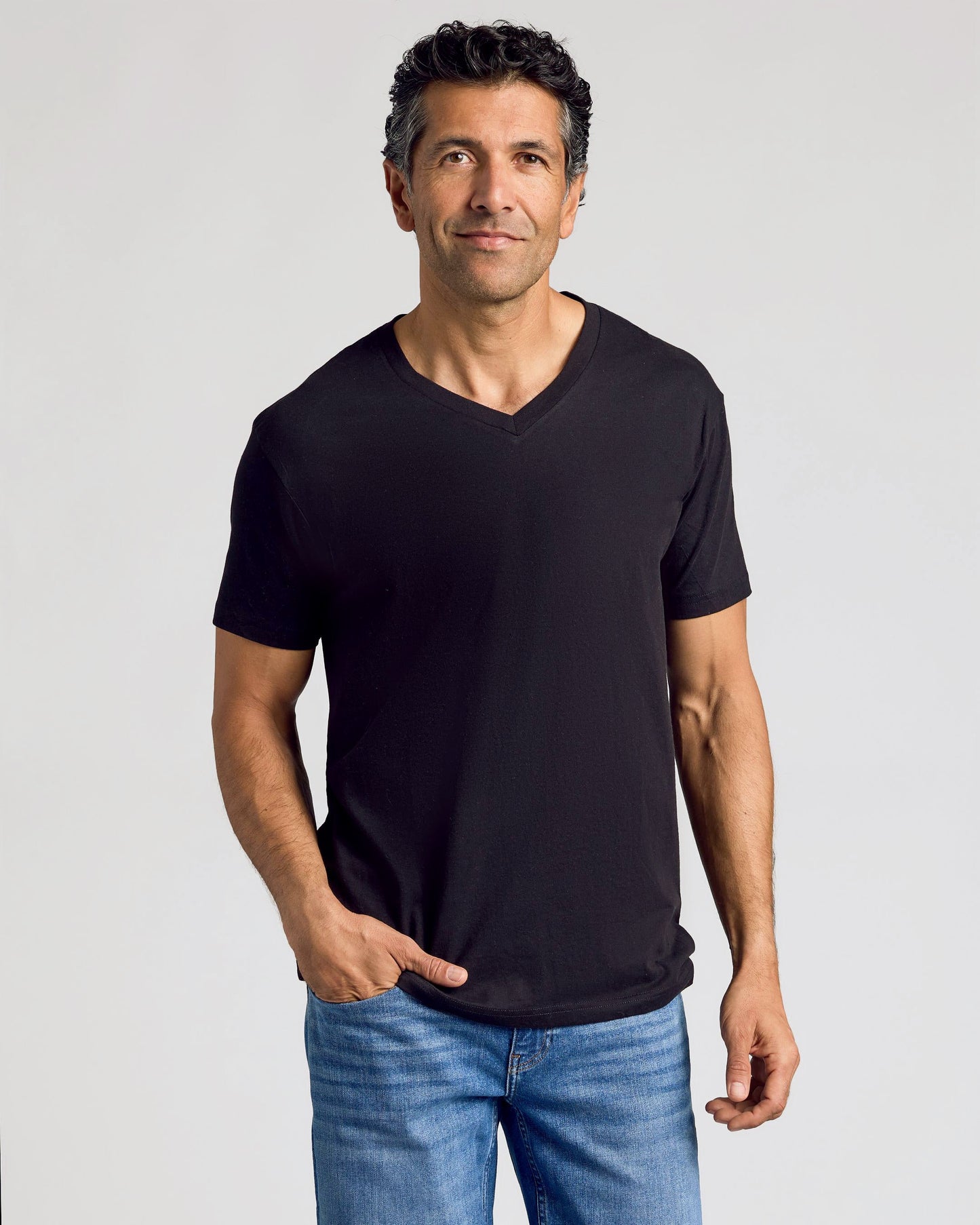 Black Classic V-Neck